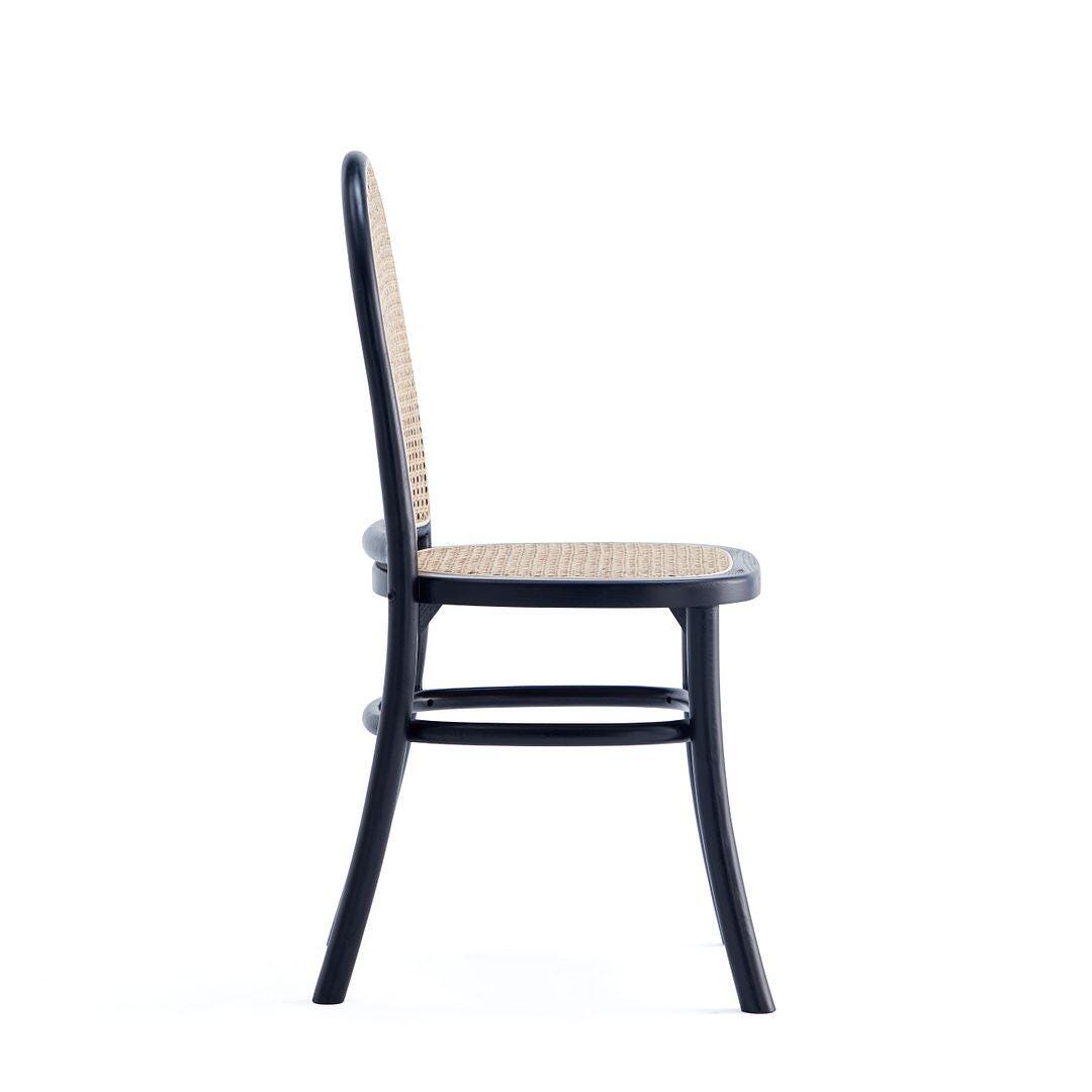 Manhattan Comfort Paragon 2.0 Dining Chair (Set of 4), Black/Gray, large