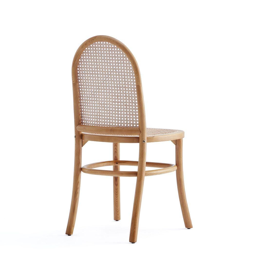 Manhattan Comfort Paragon 2.0 Dining Chair (Set of 4), Natural/Oatmeal, large