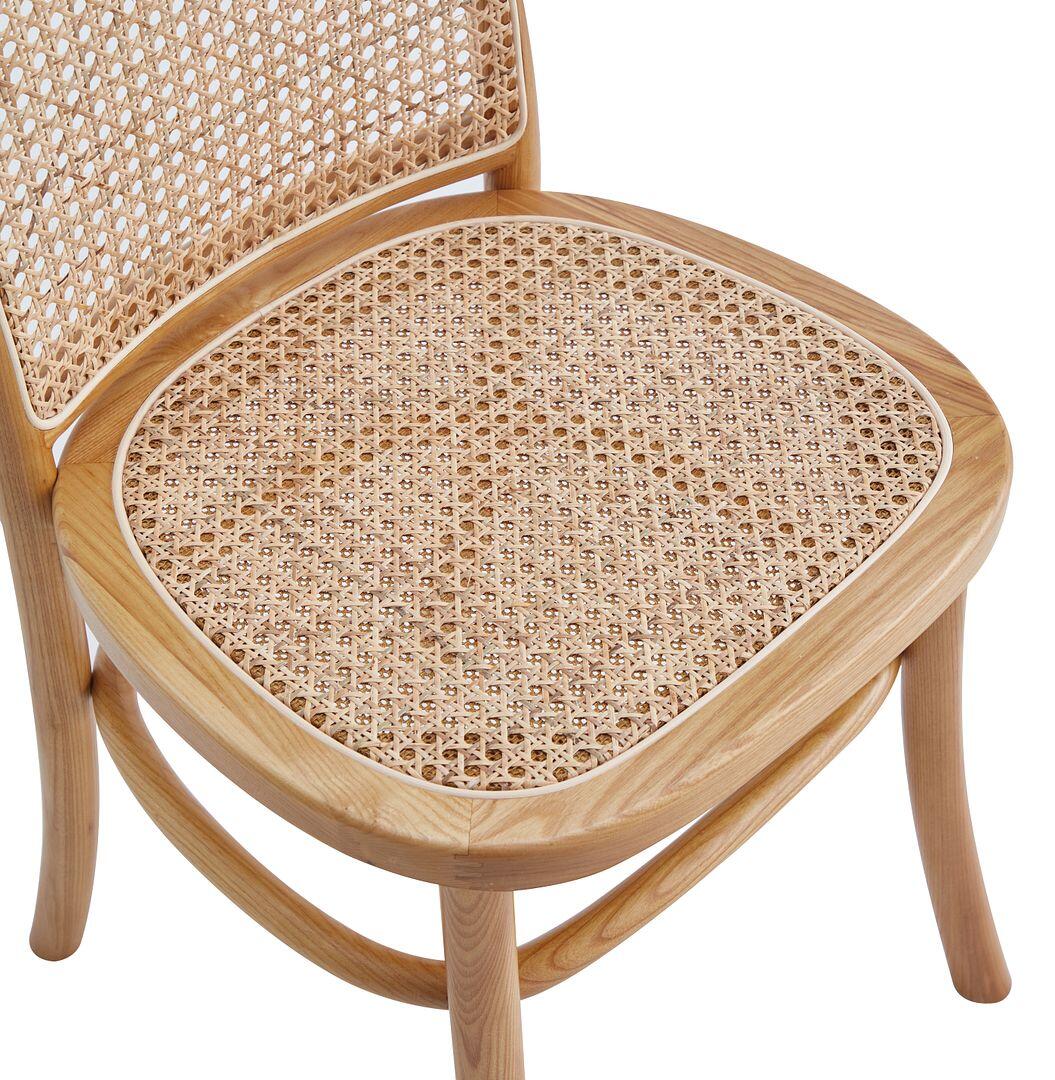 Manhattan Comfort Paragon 2.0 Dining Chair (Set of 4), Natural/Oatmeal, large