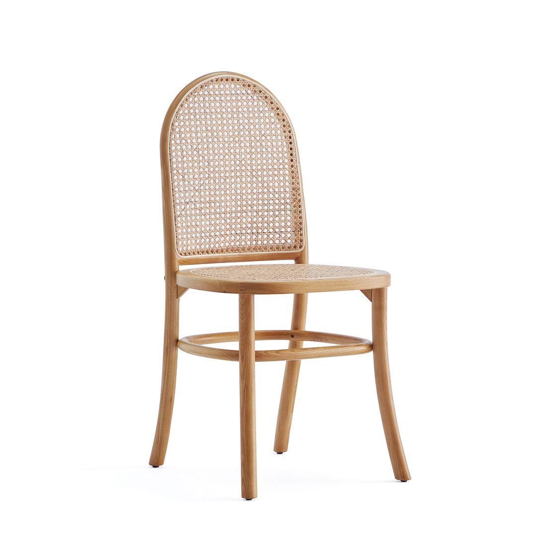 Manhattan Comfort Paragon 2.0 Dining Chair (Set of 4), Natural/Oatmeal, large
