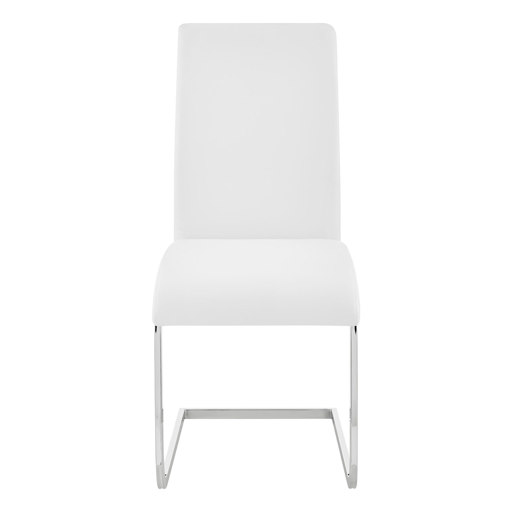 Amanda Amanda Dining Chair Set of 2, White, large