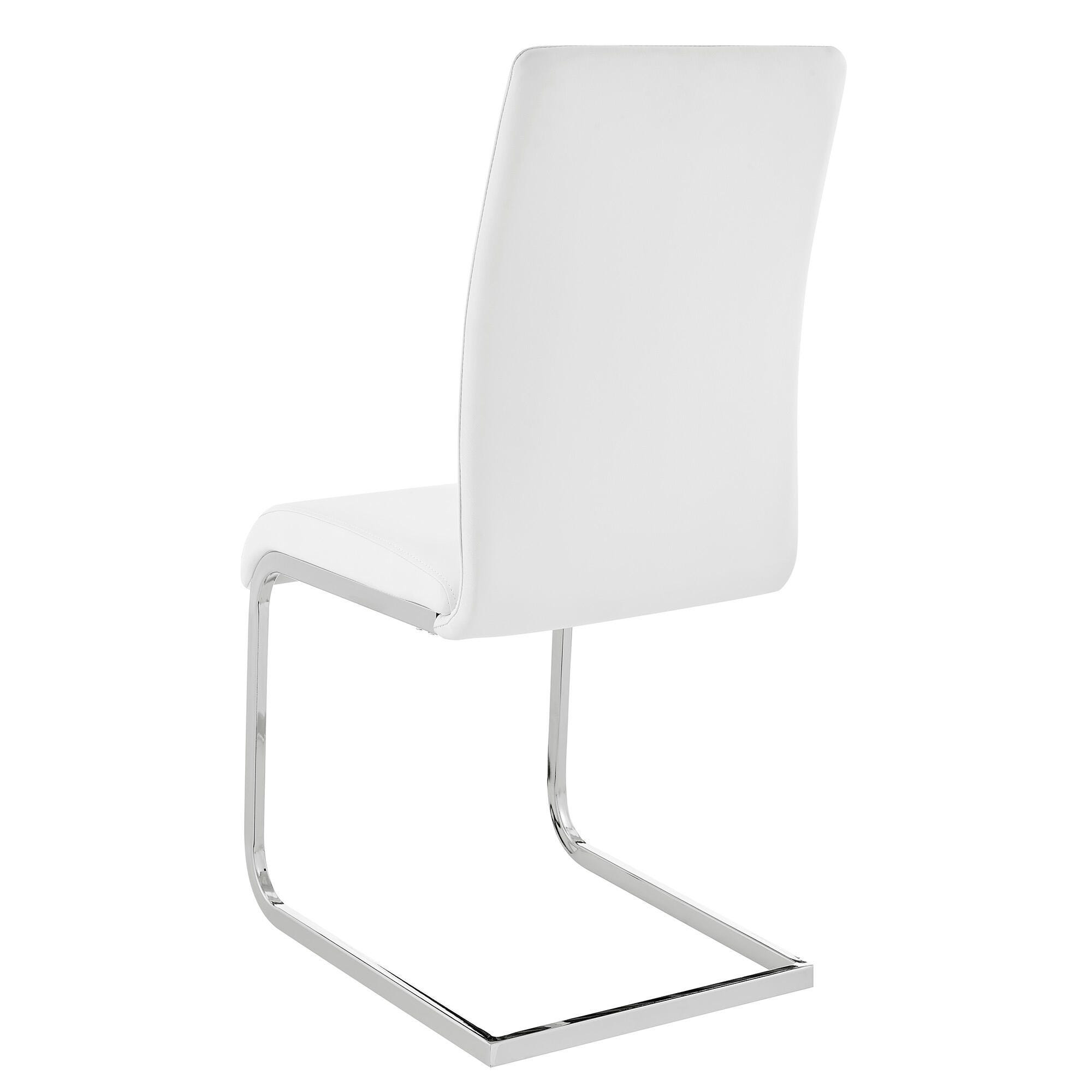 Amanda Amanda Dining Chair Set of 2, White, large