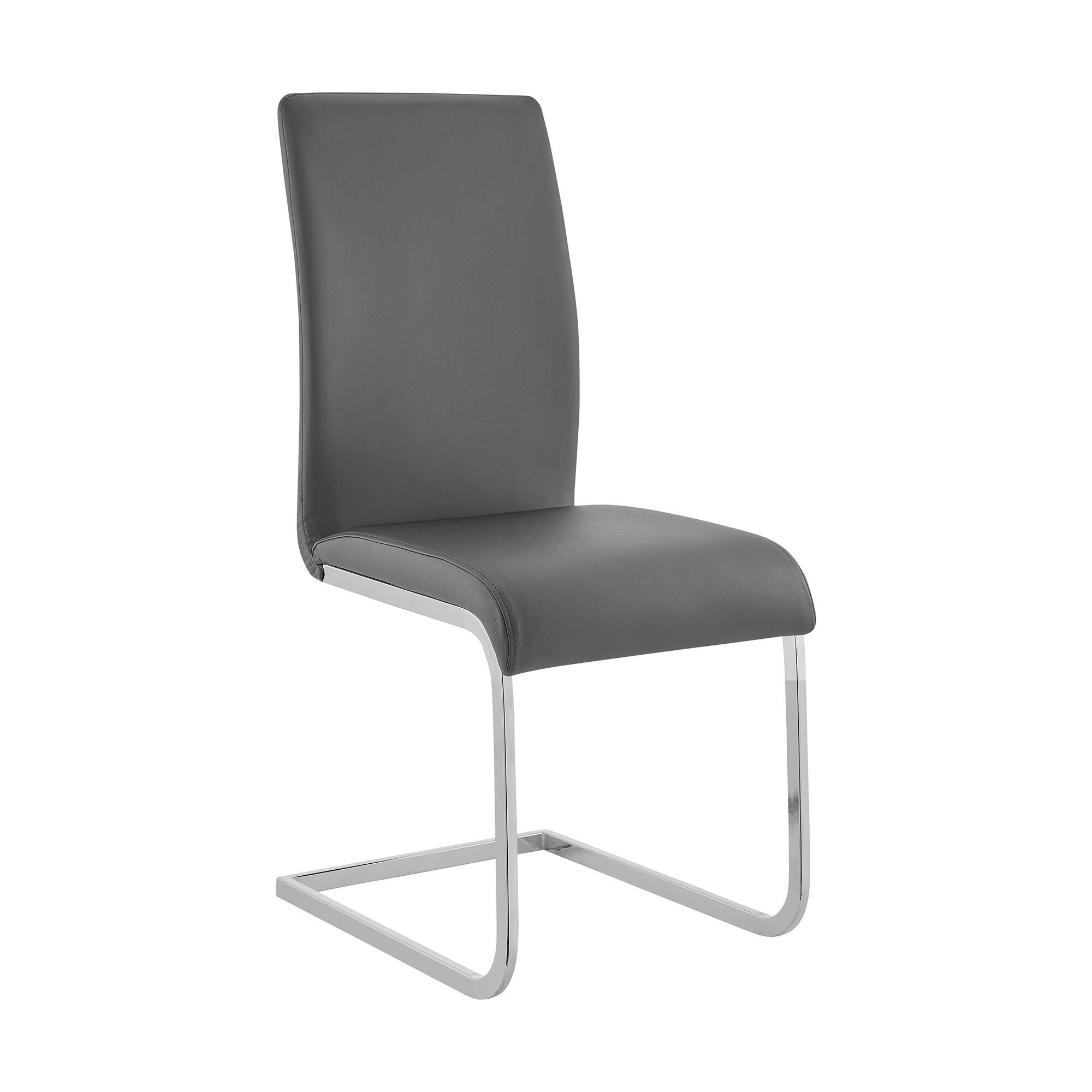 Amanda Amanda Dining Chair Set of 2, Gray, large