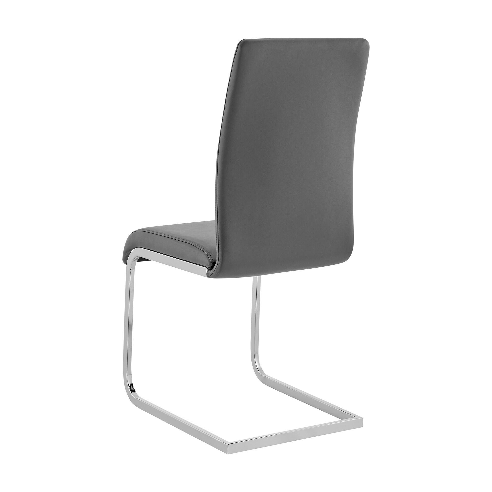 Amanda Amanda Dining Chair Set of 2, Gray, large