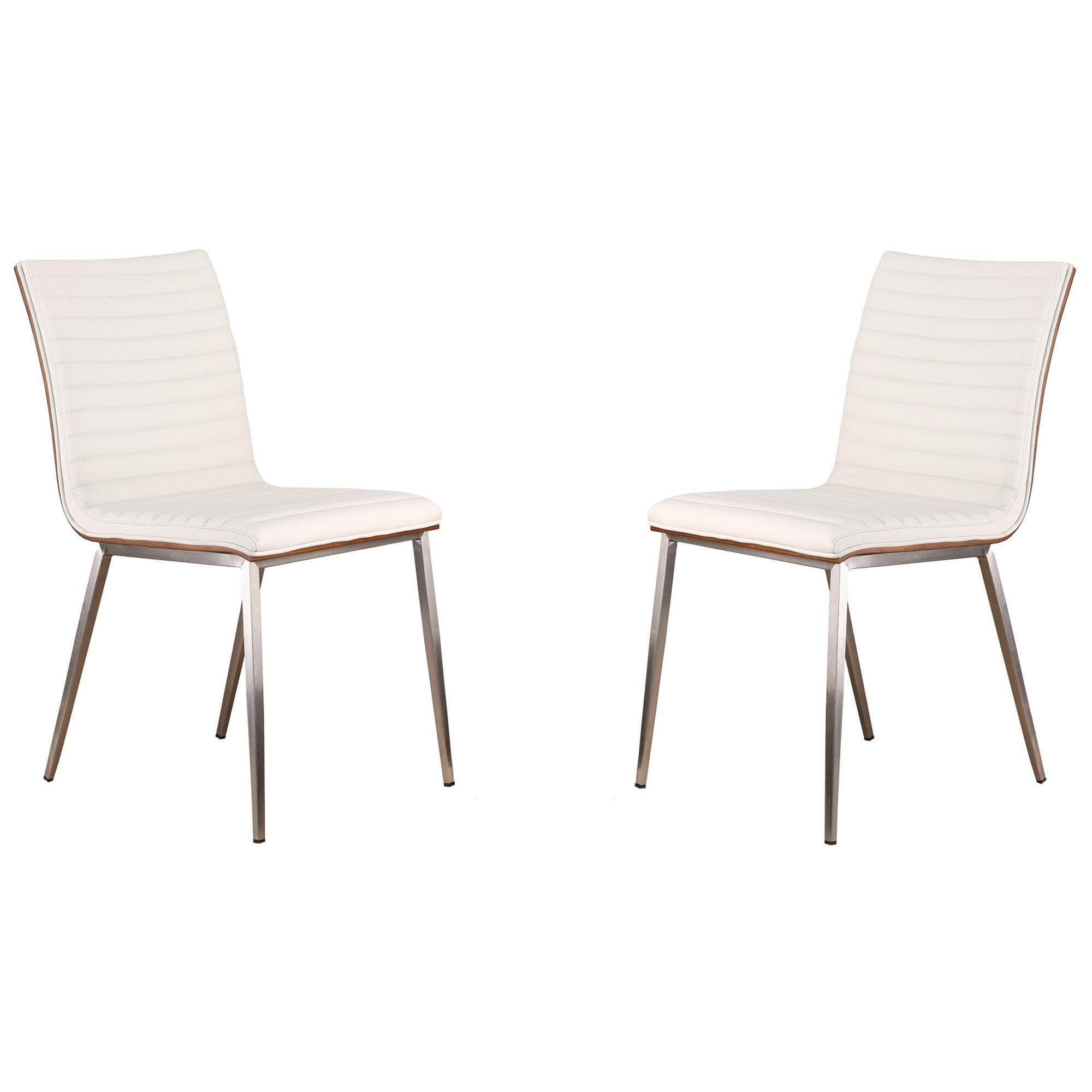 Caf&eacute; Caf&eacute; Dining Chair Set of 2, White, large