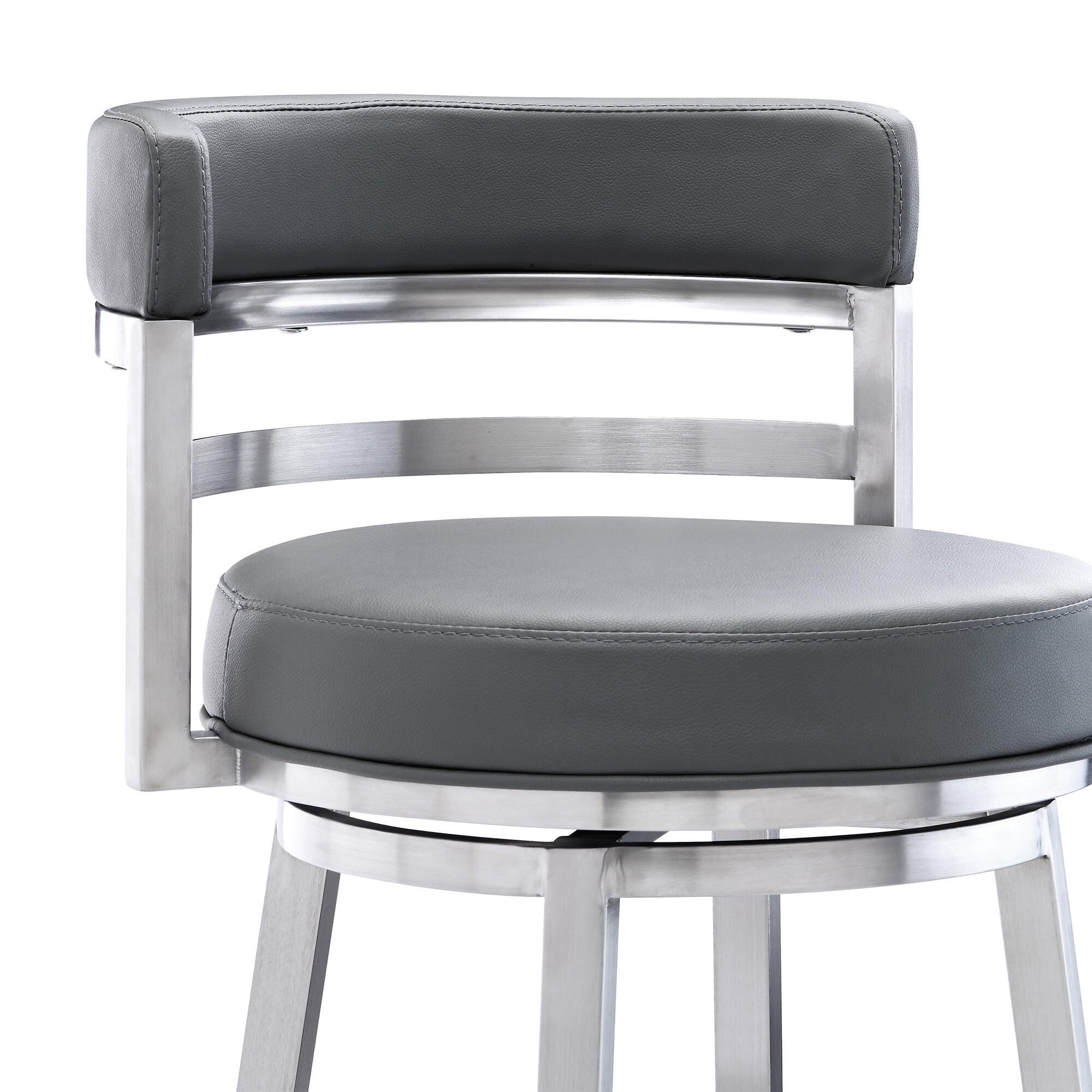 Madrid Armen Living Madrid Barstool, Gray, large