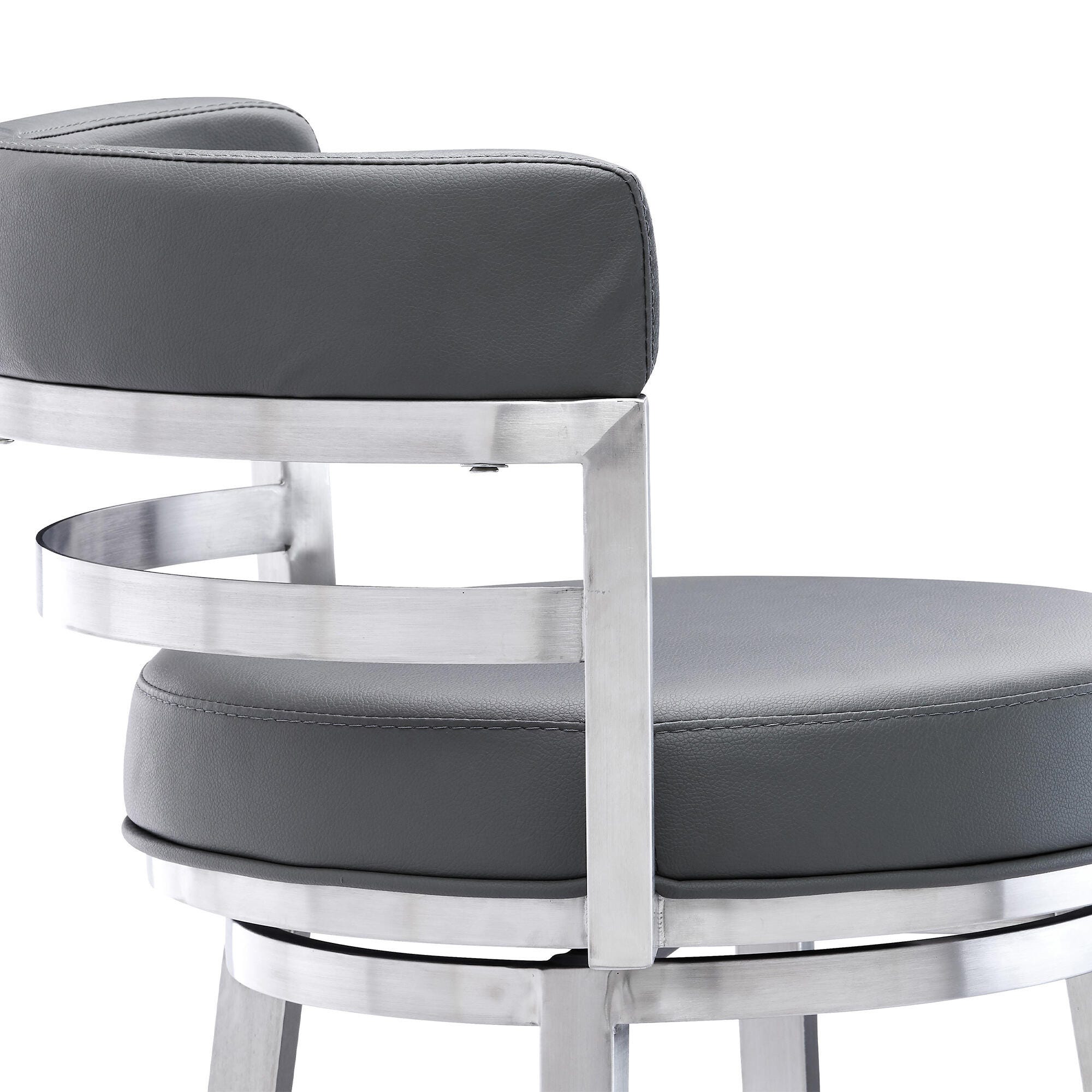 Madrid Armen Living Madrid Barstool, Gray, large