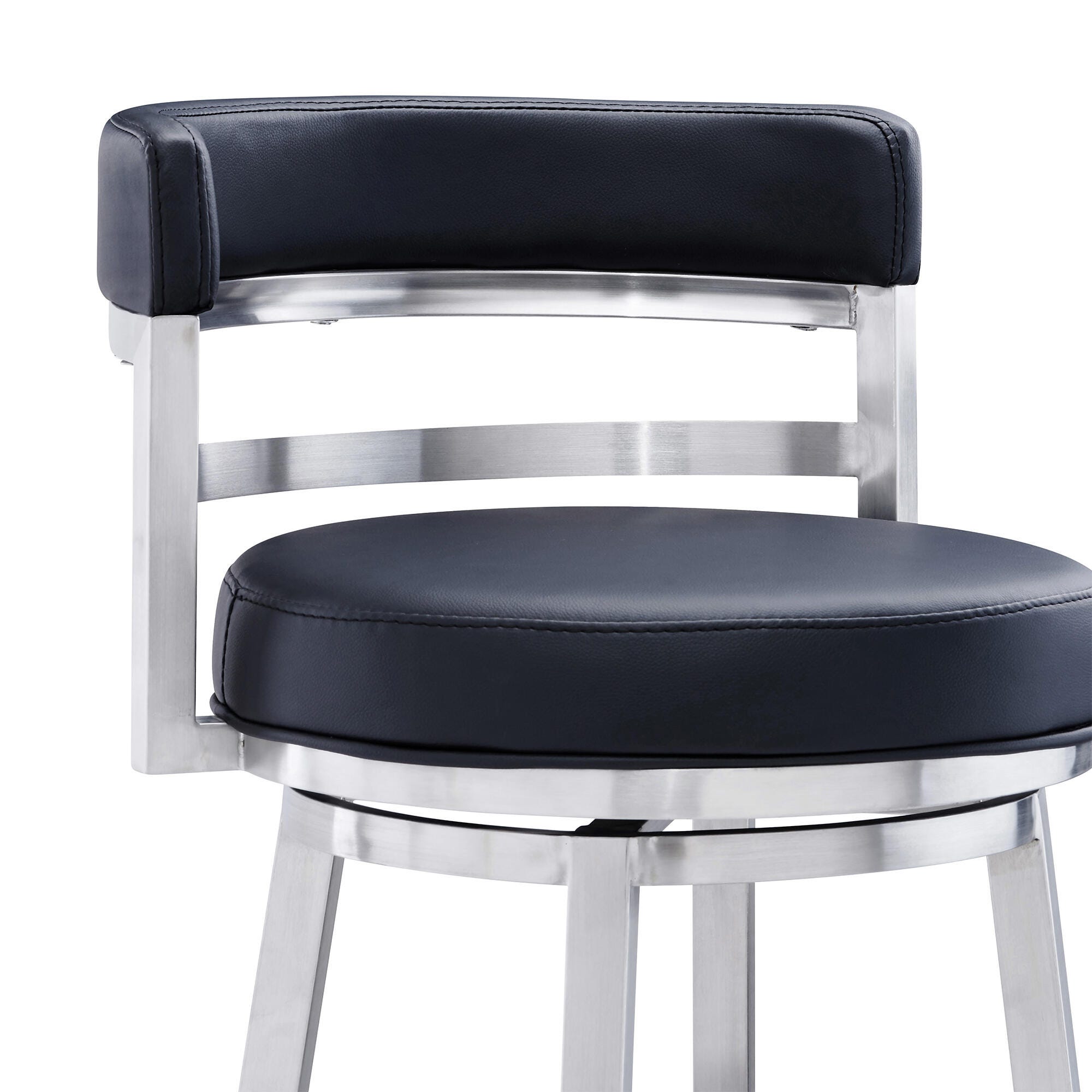 Madrid Armen Living Madrid Barstool, Black, large
