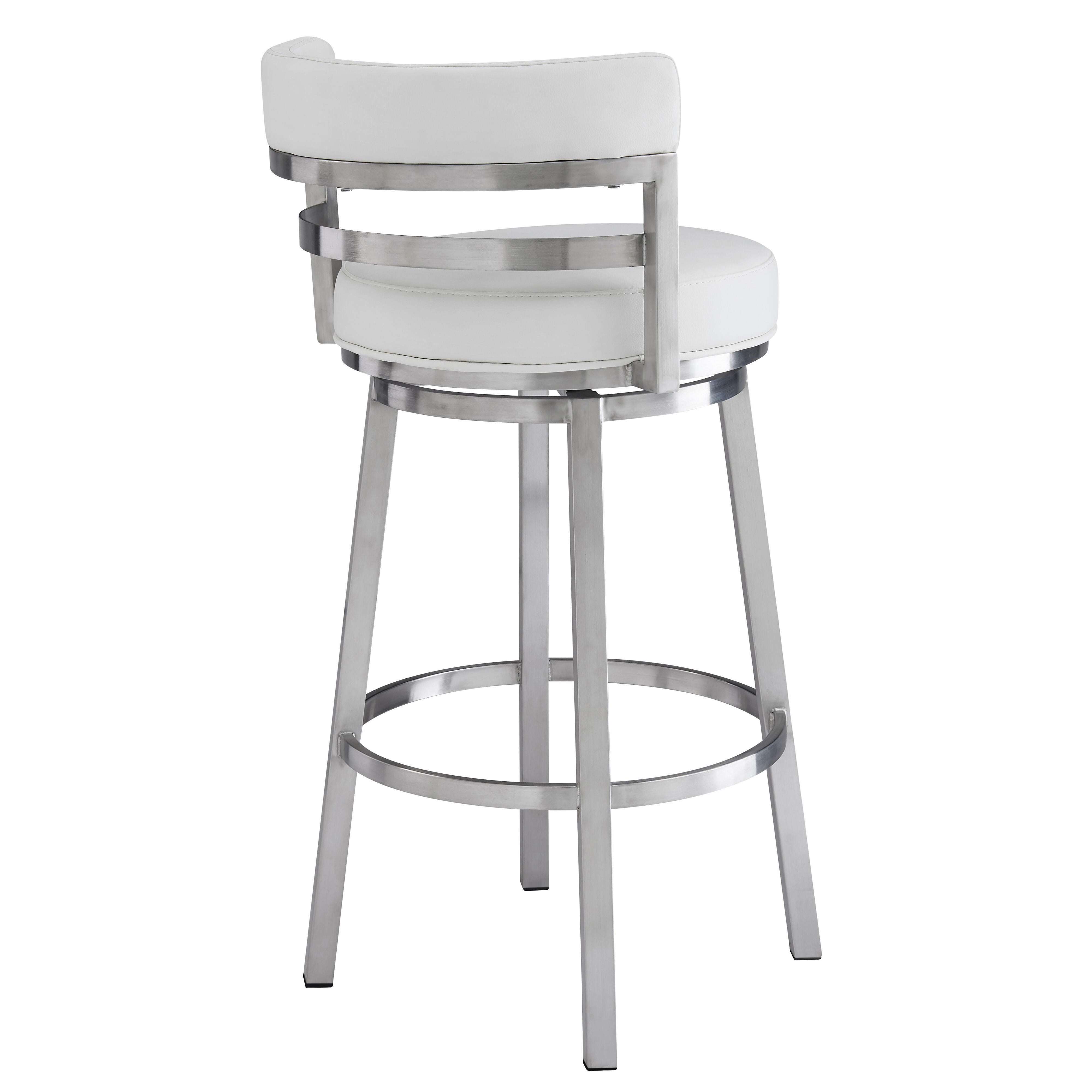 Madrid Armen Living Madrid Barstool, White, large