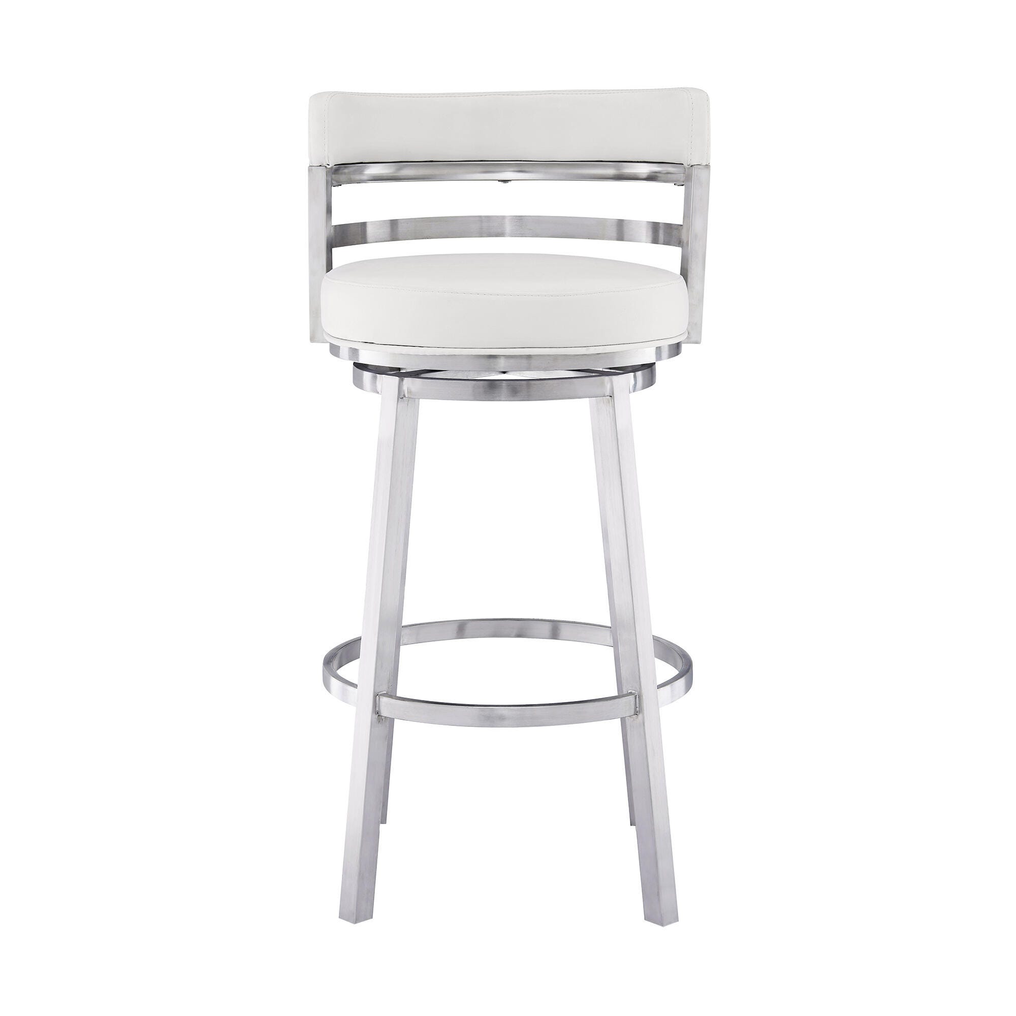 Madrid Armen Living Madrid Barstool, White, large