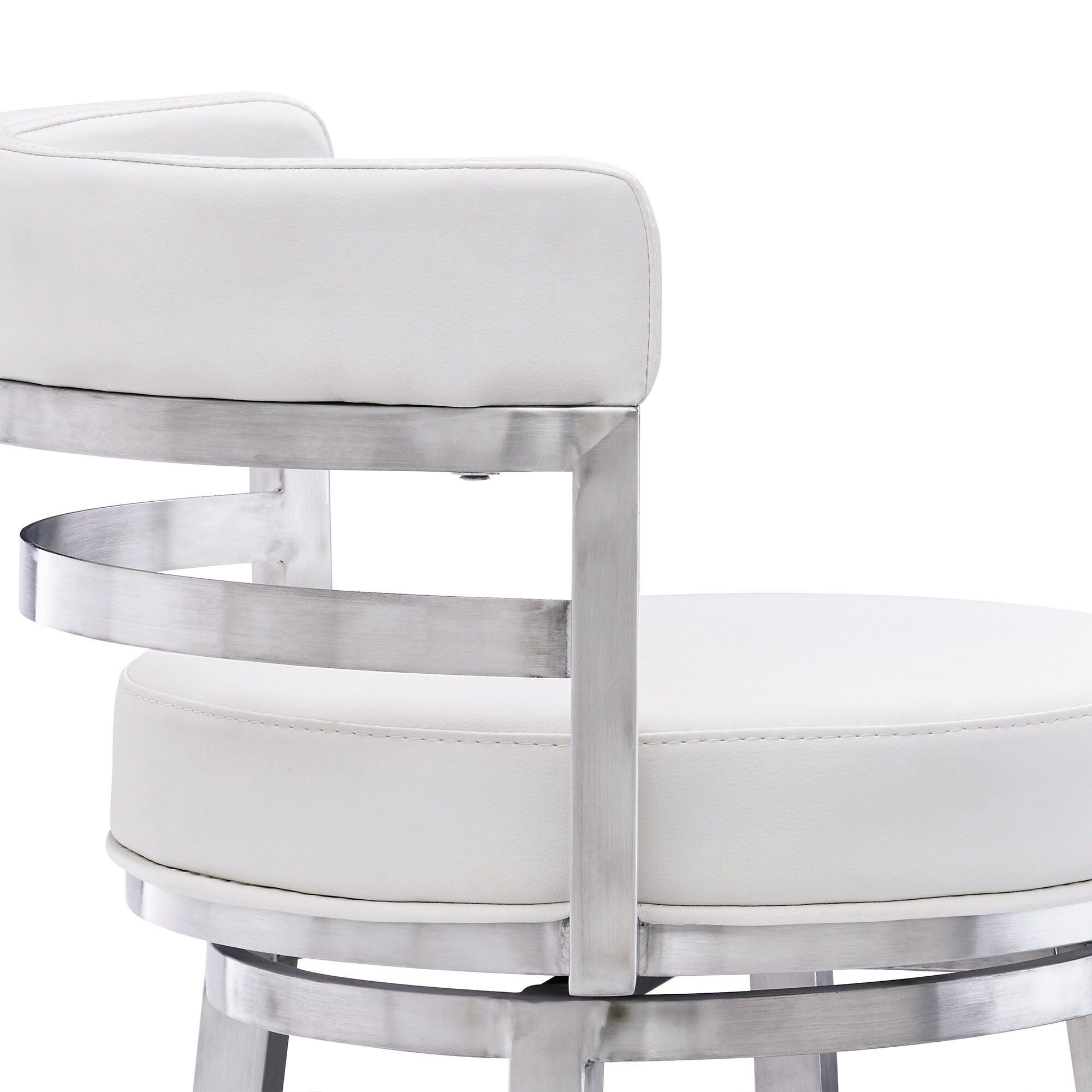 Madrid Armen Living Madrid Barstool, White, large