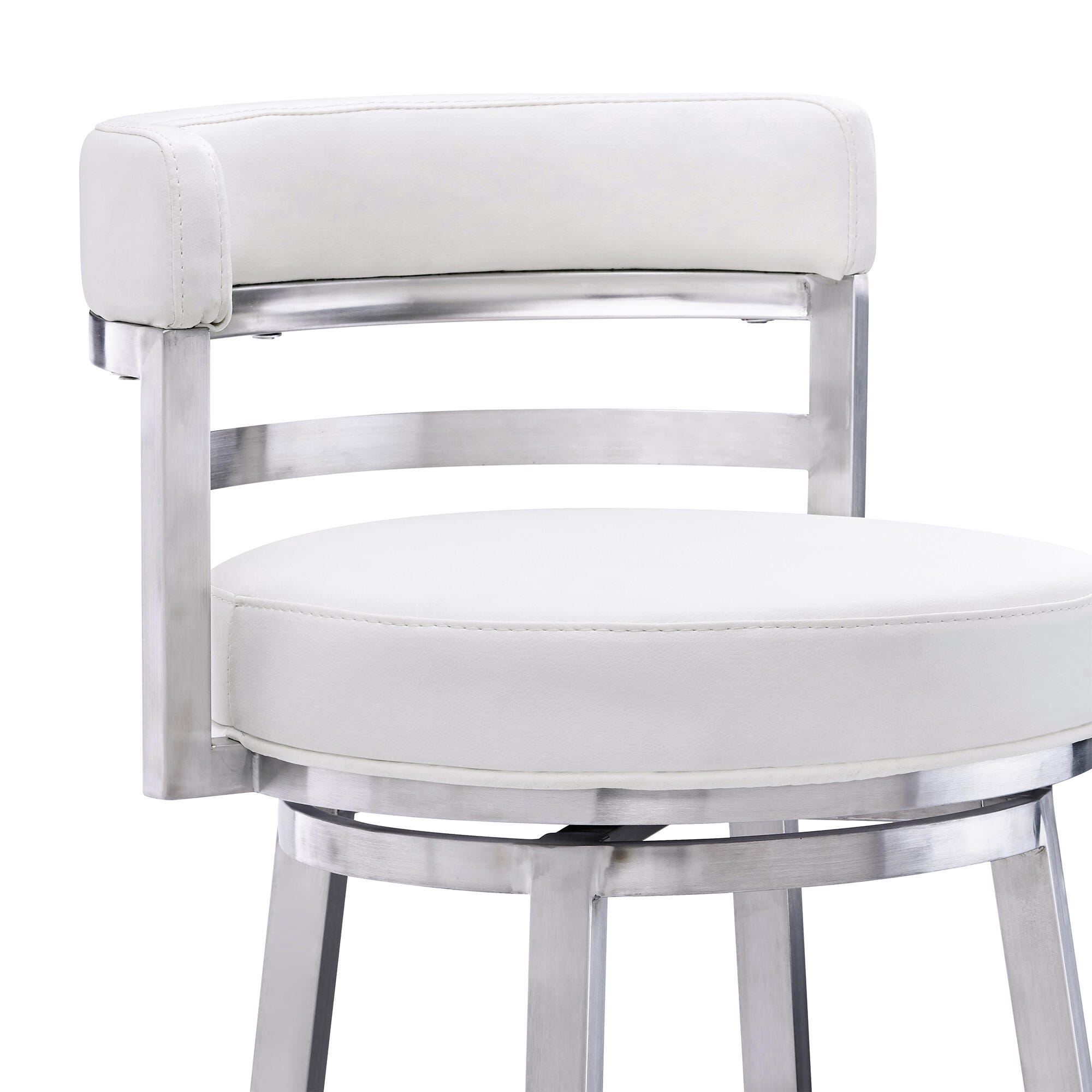 Madrid Armen Living Madrid Barstool, White, large