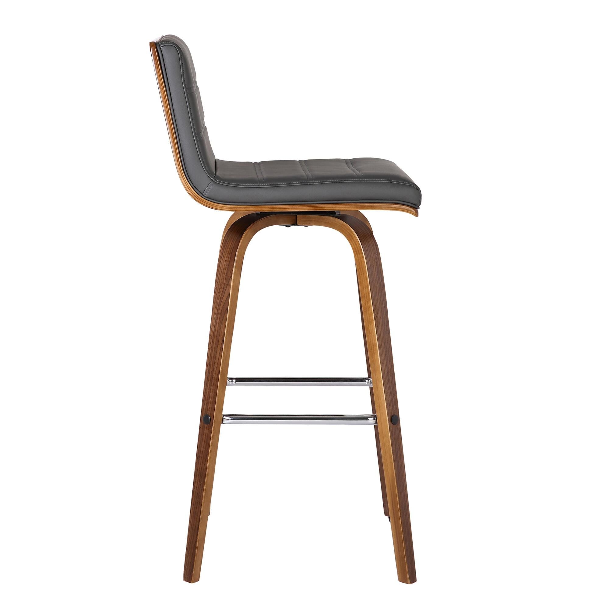 Vienna Vienna Barstool, Gray/Walnut, large