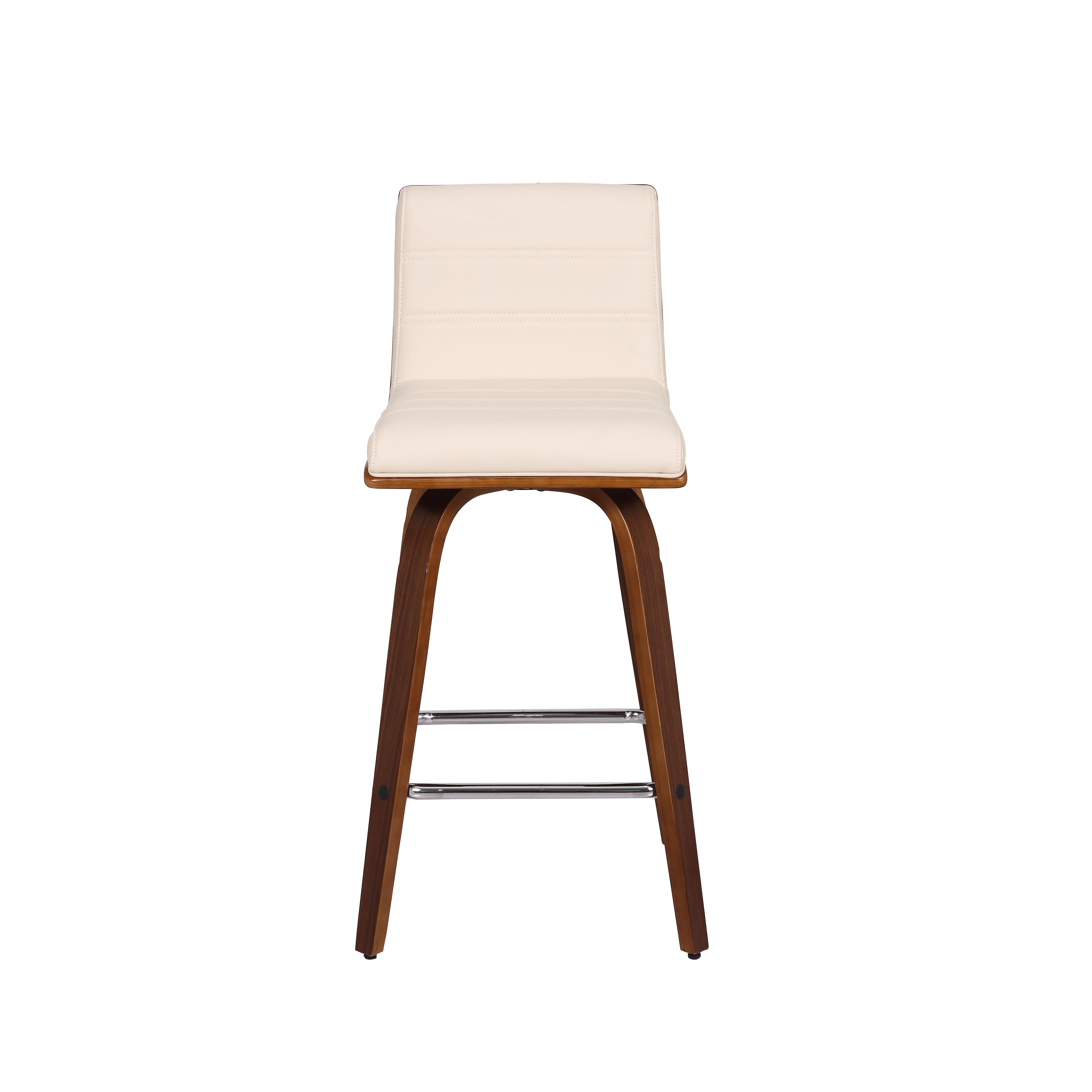 Vienna Vienna Barstool, Cream/Walnut, large