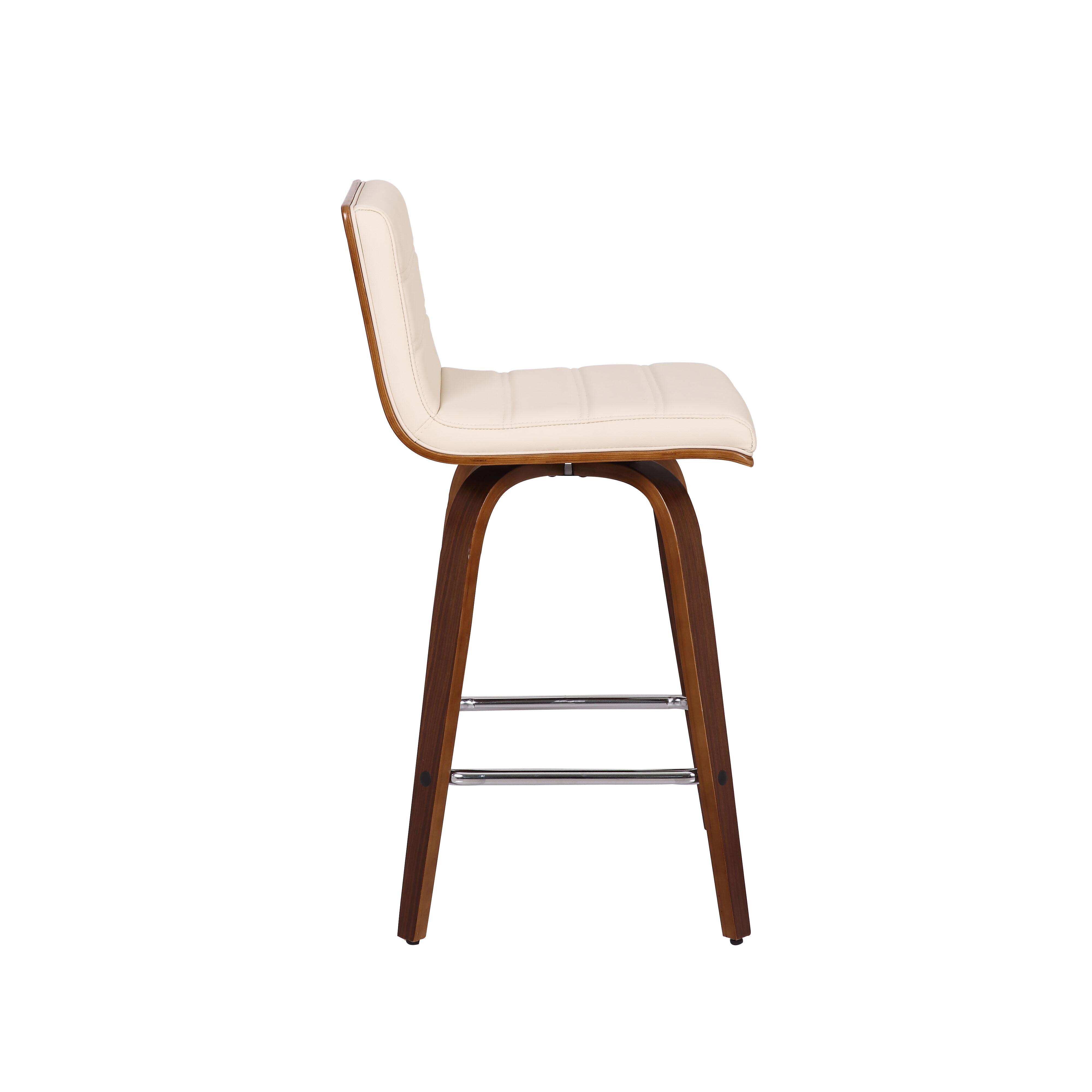 Vienna Vienna Barstool, Cream/Walnut, large