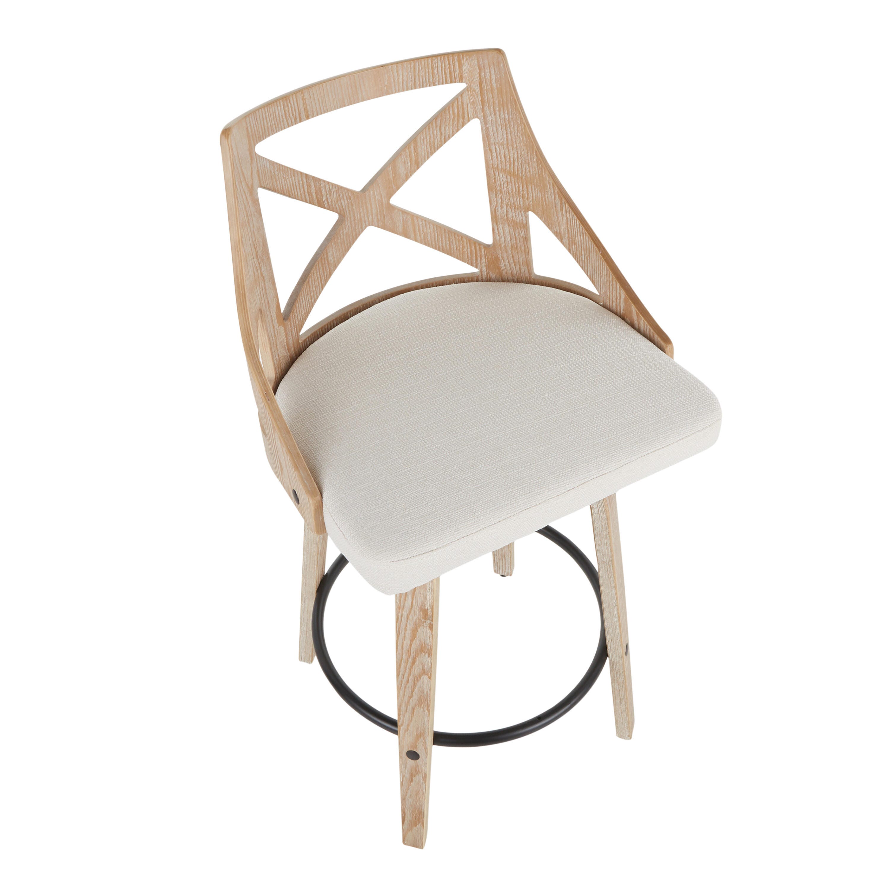 LumiSource Charlotte Counter Stool - Set of 2, , large