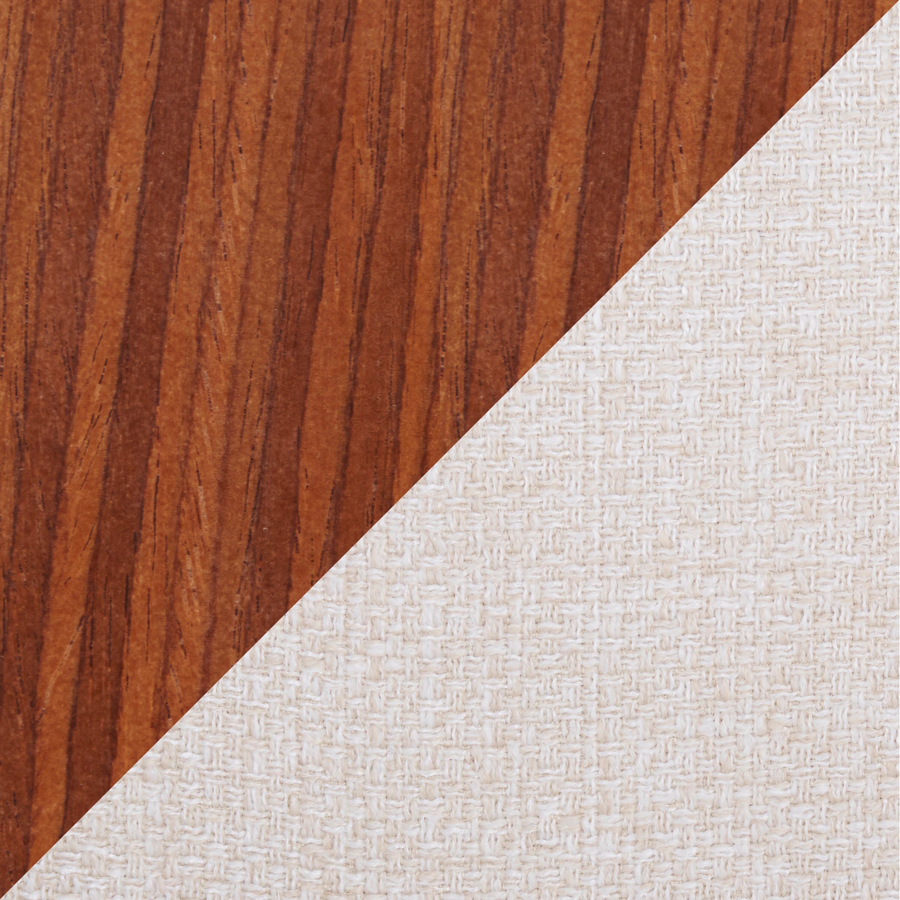 Swatch color Walnut/Cream/Chrome 