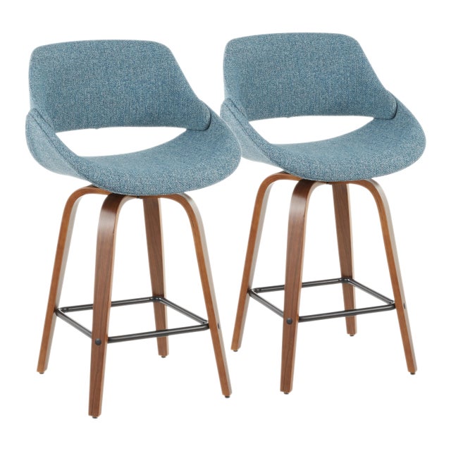 LumiSource Fabrico Counter Height Bar Stool (Set of 2)