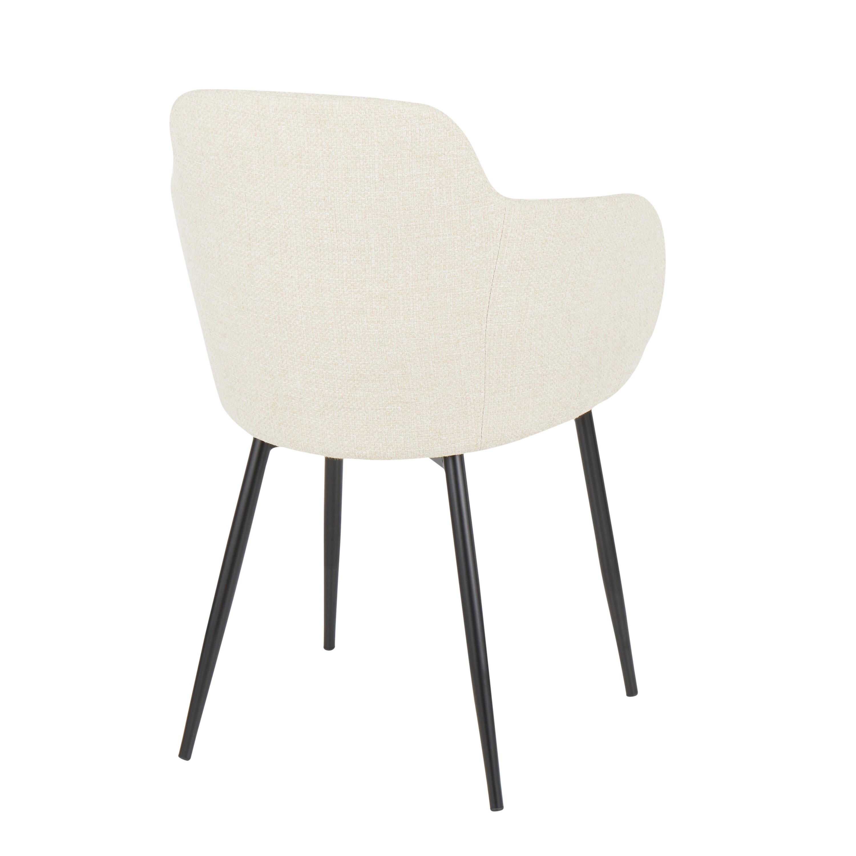 LumiSource Boyne Chair, Black/Cream, large