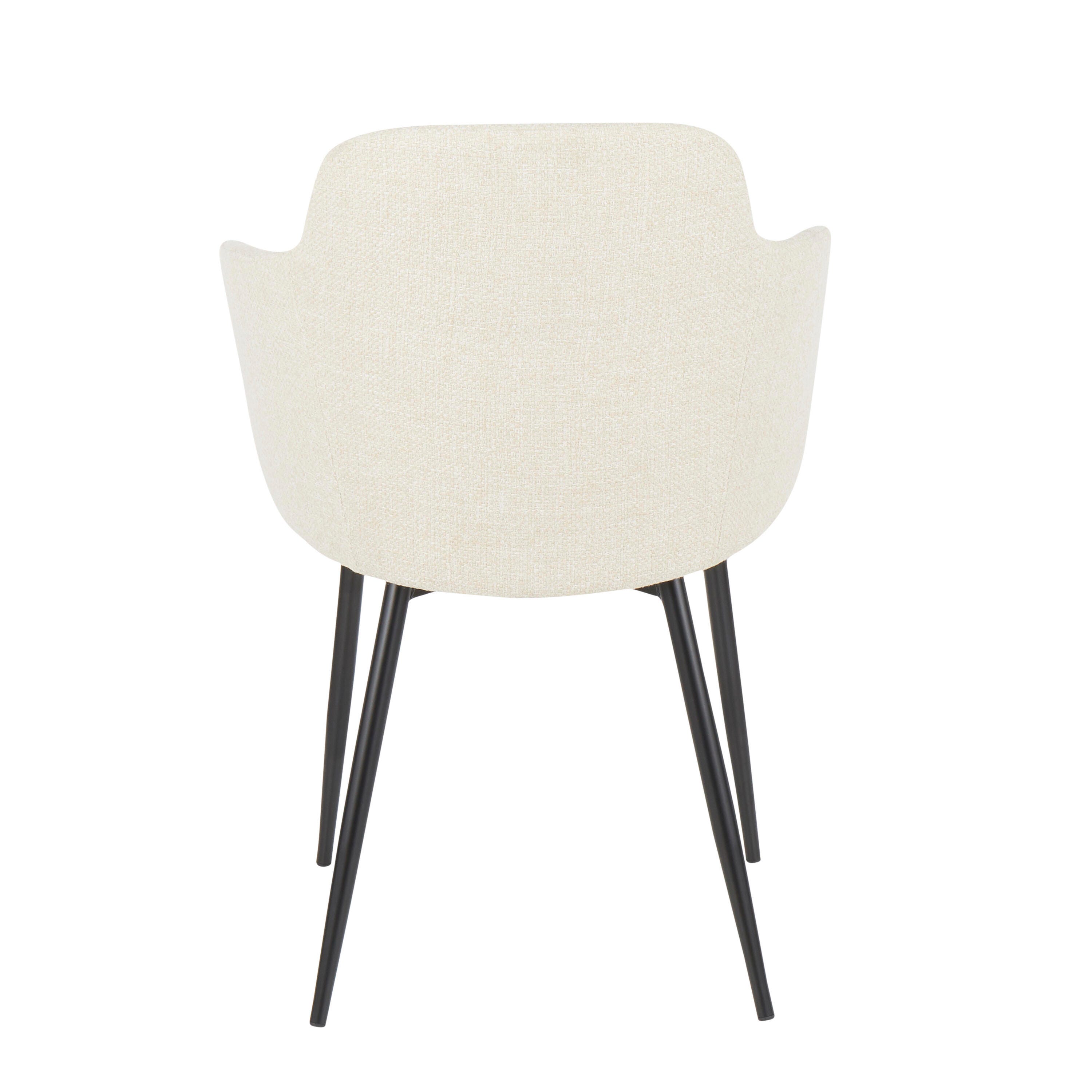 LumiSource Boyne Chair, Black/Cream, large