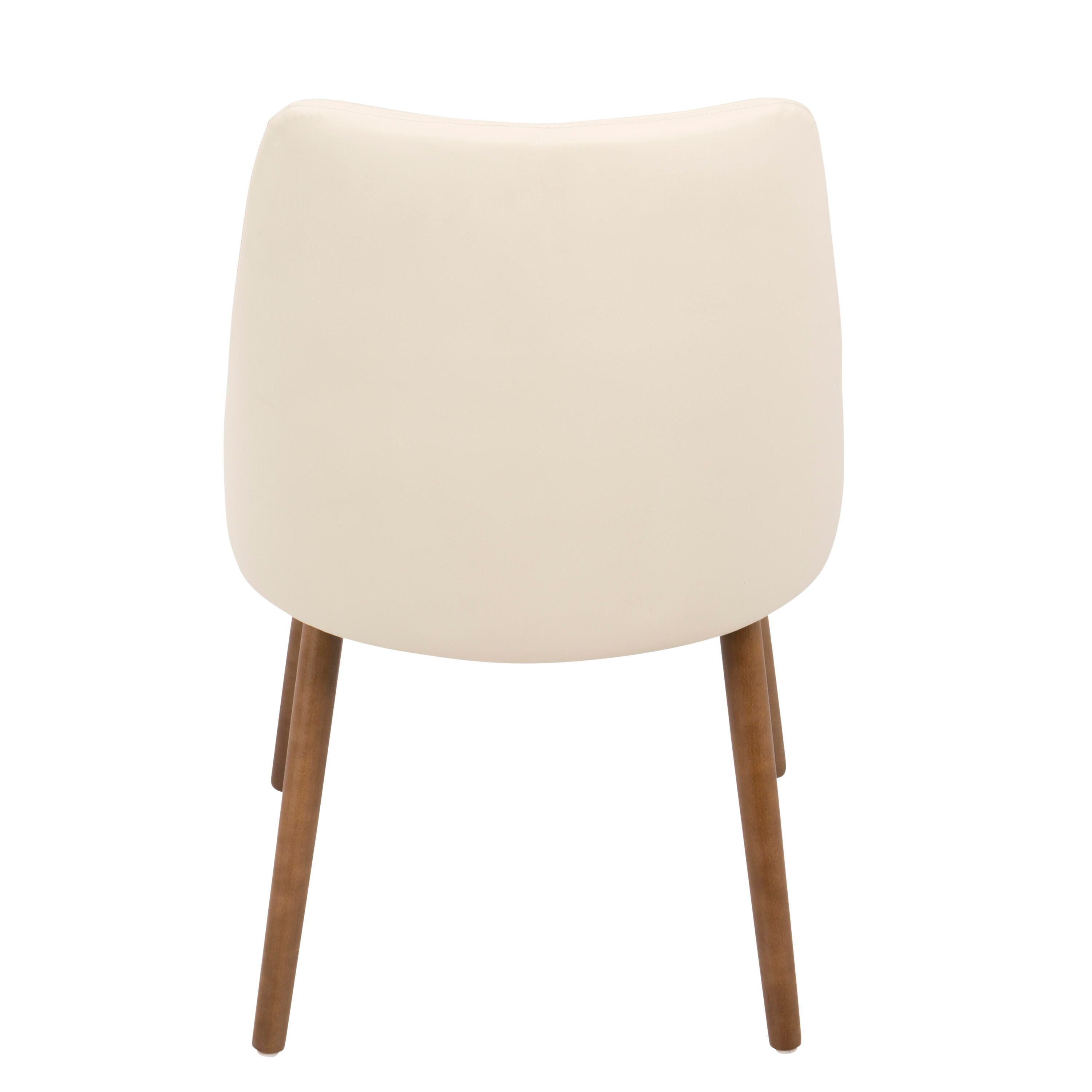 LumiSource Giovanni Chair, Walnut/Cream, large