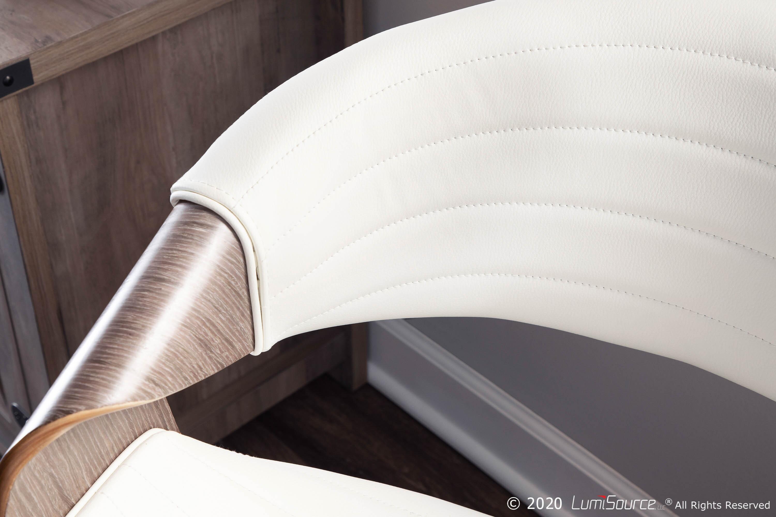 LumiSource Symphony Chair, Light Gray/White, large