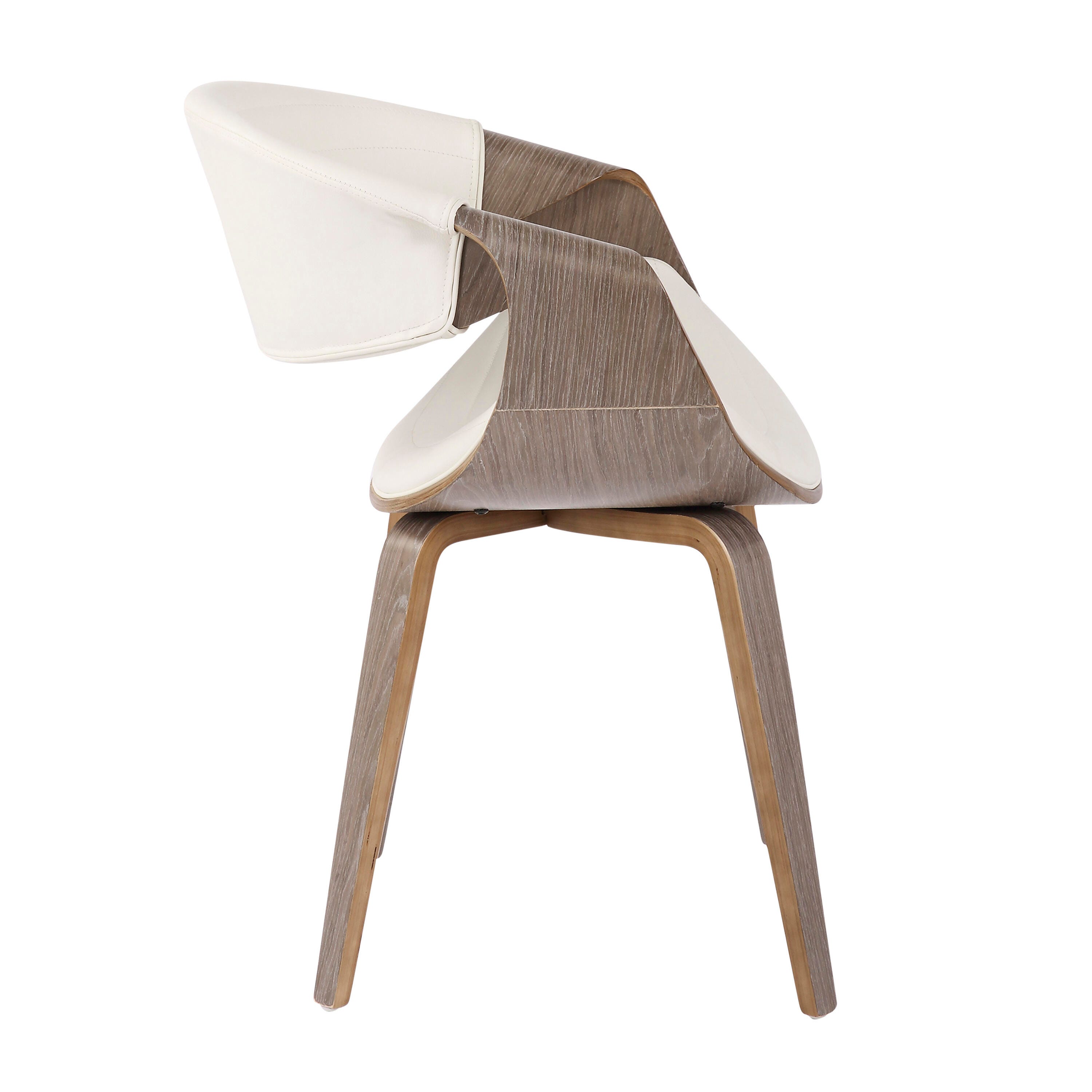 LumiSource Symphony Chair, Light Gray/White, large