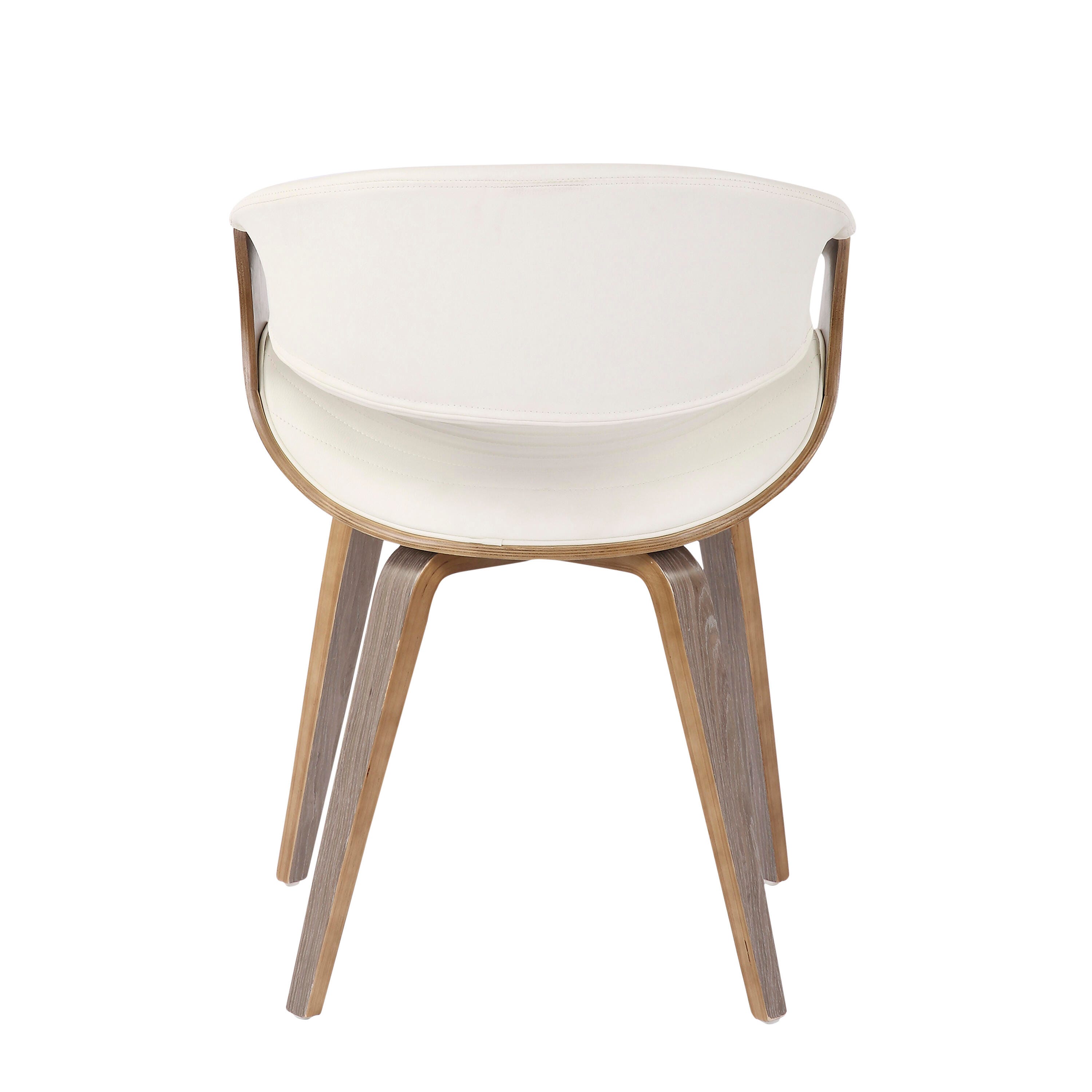 LumiSource Symphony Chair, Light Gray/White, large