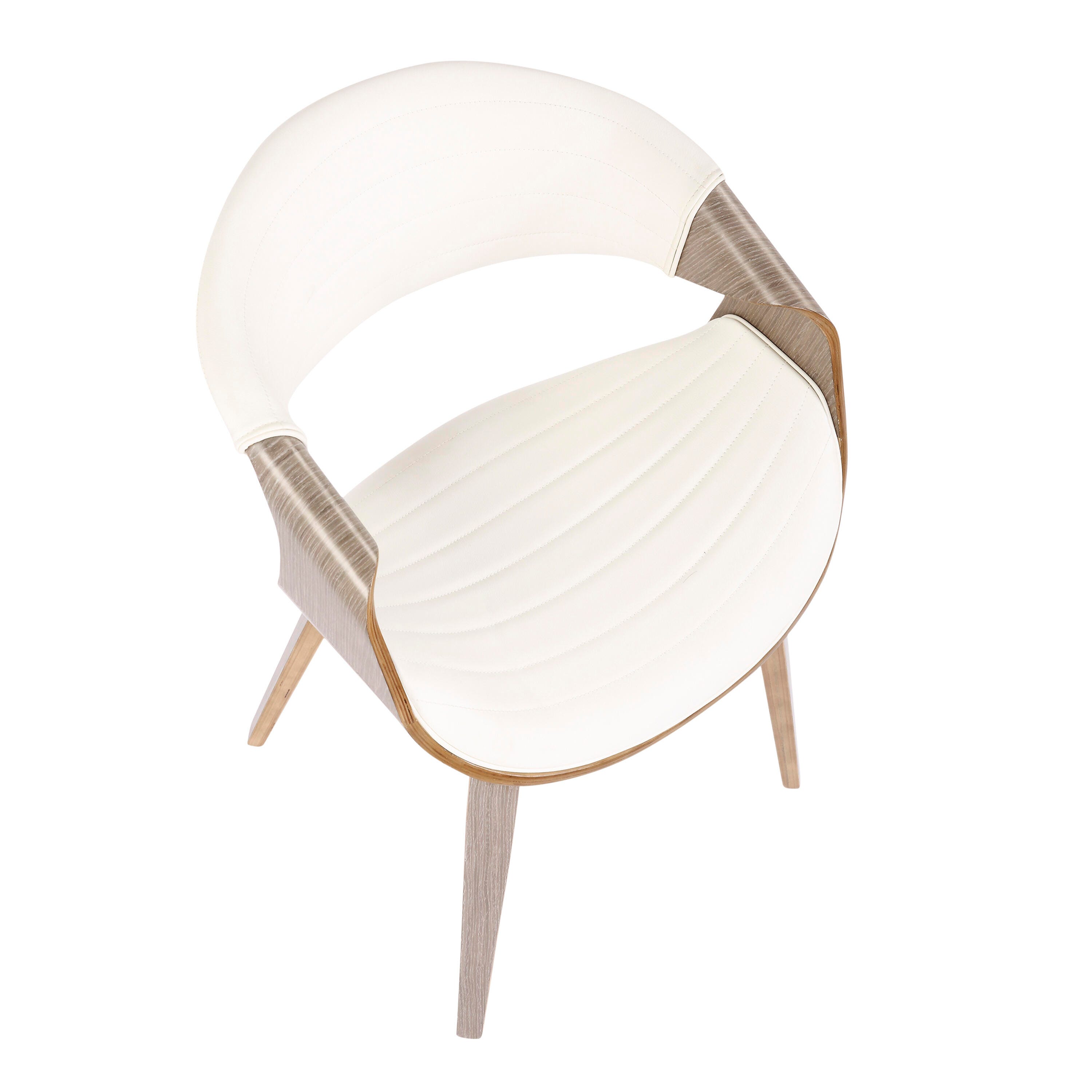 LumiSource Symphony Chair, Light Gray/White, large