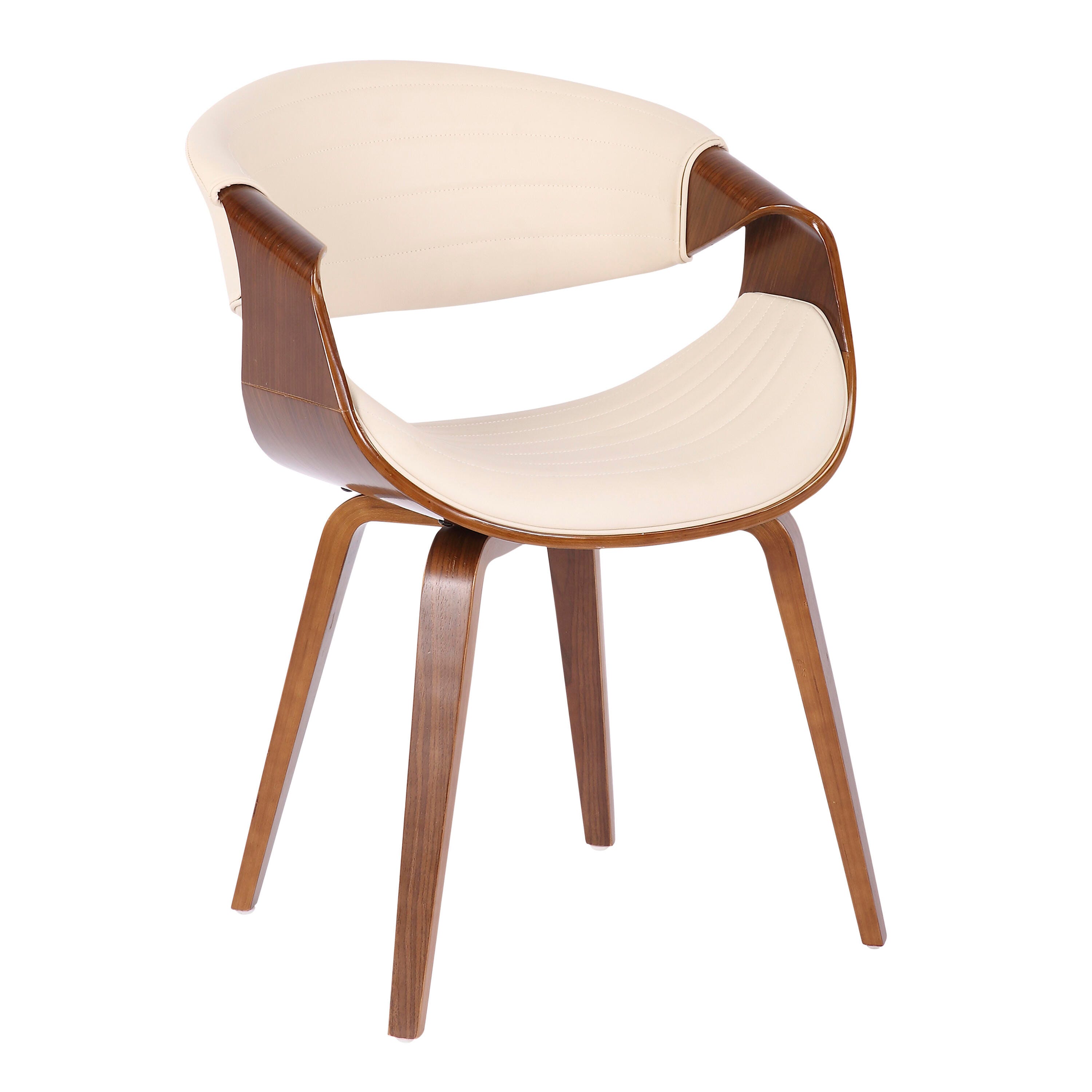 LumiSource Symphony Chair, Walnut/Cream, large