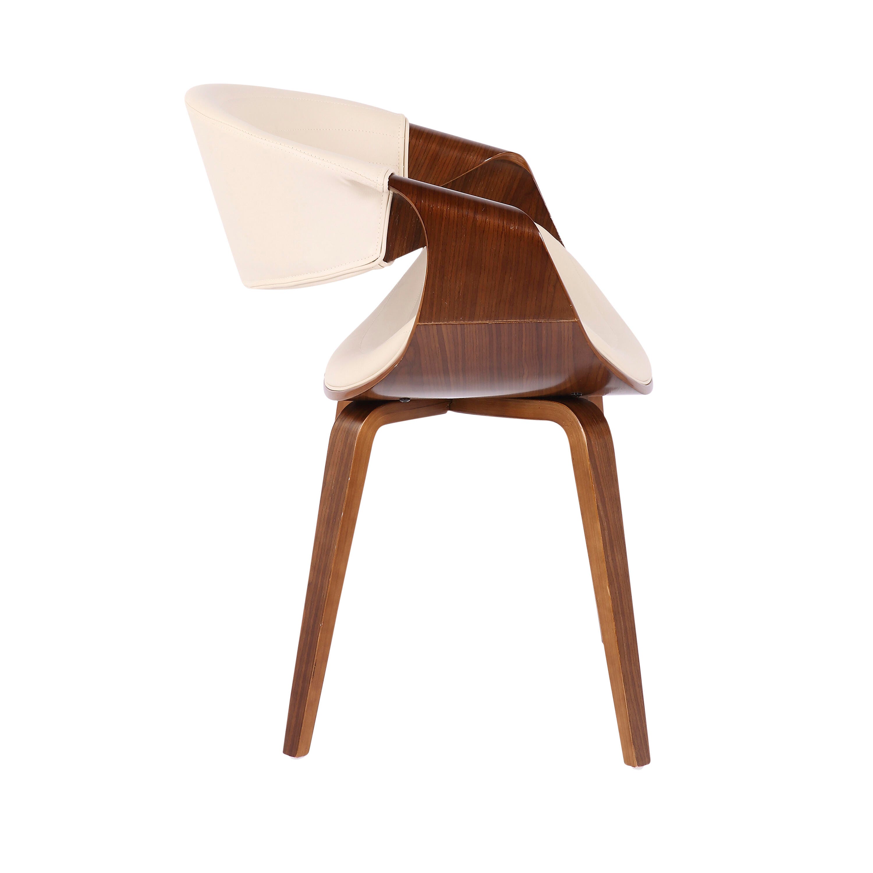 LumiSource Symphony Chair, Walnut/Cream, large