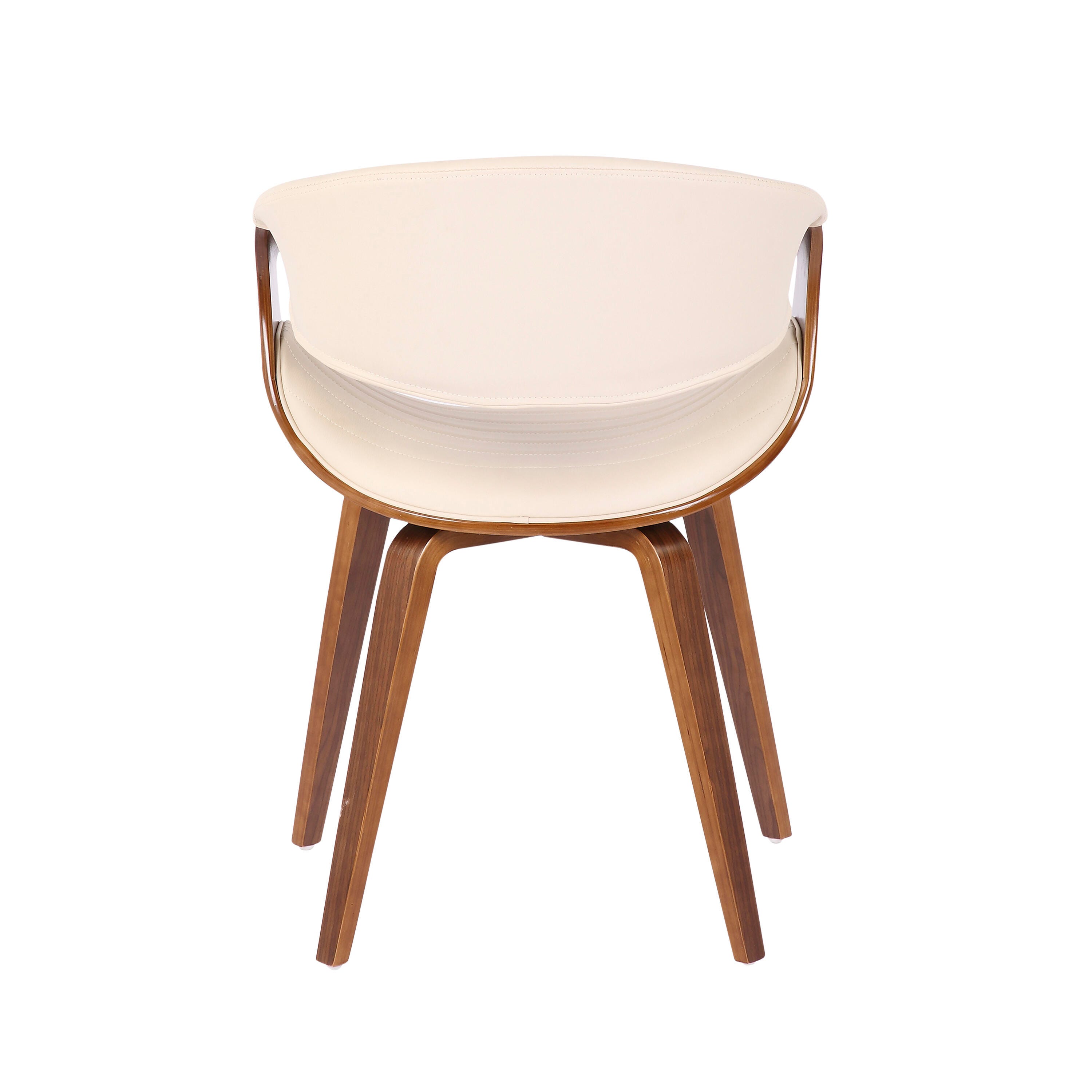 LumiSource Symphony Chair, Walnut/Cream, large