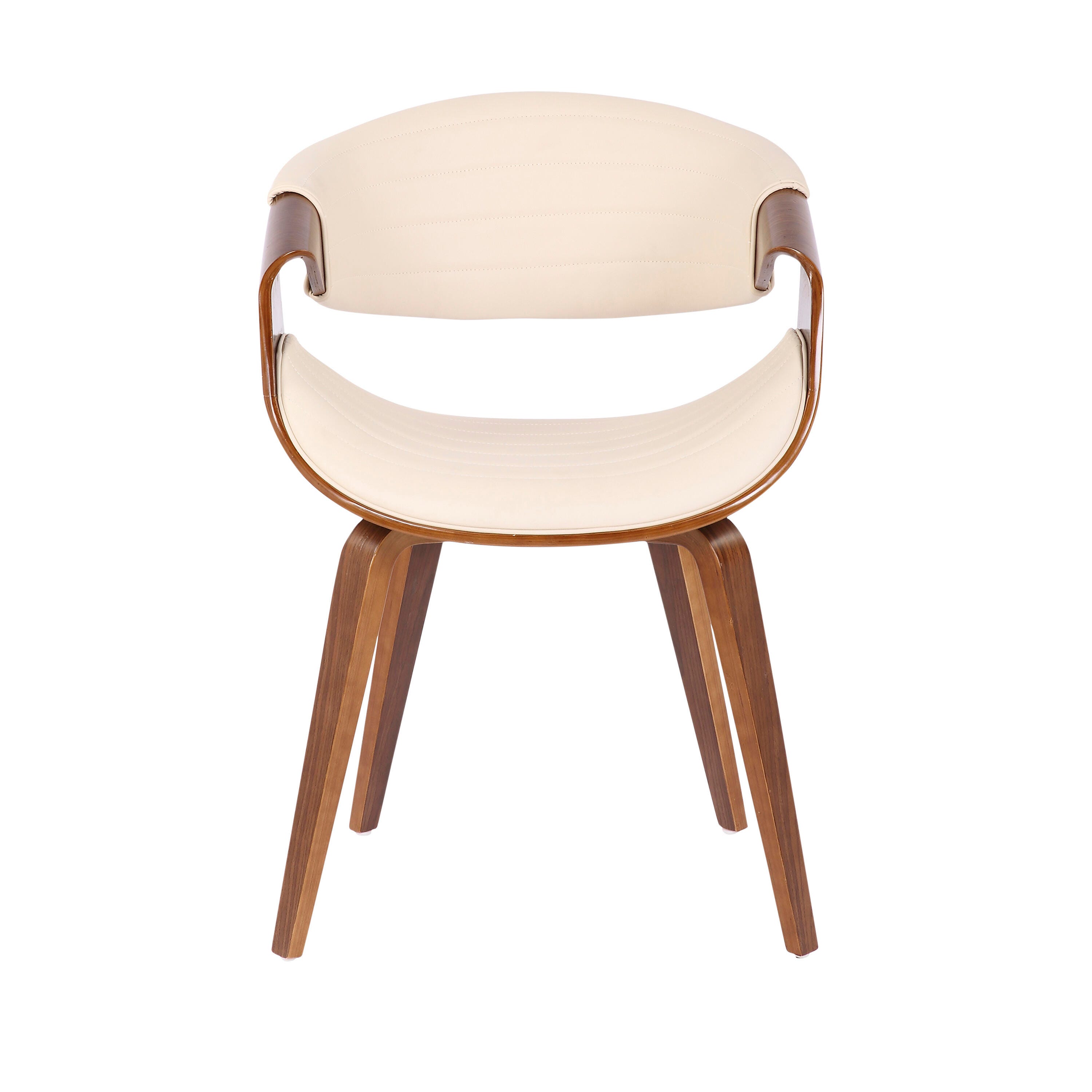 LumiSource Symphony Chair, Walnut/Cream, large