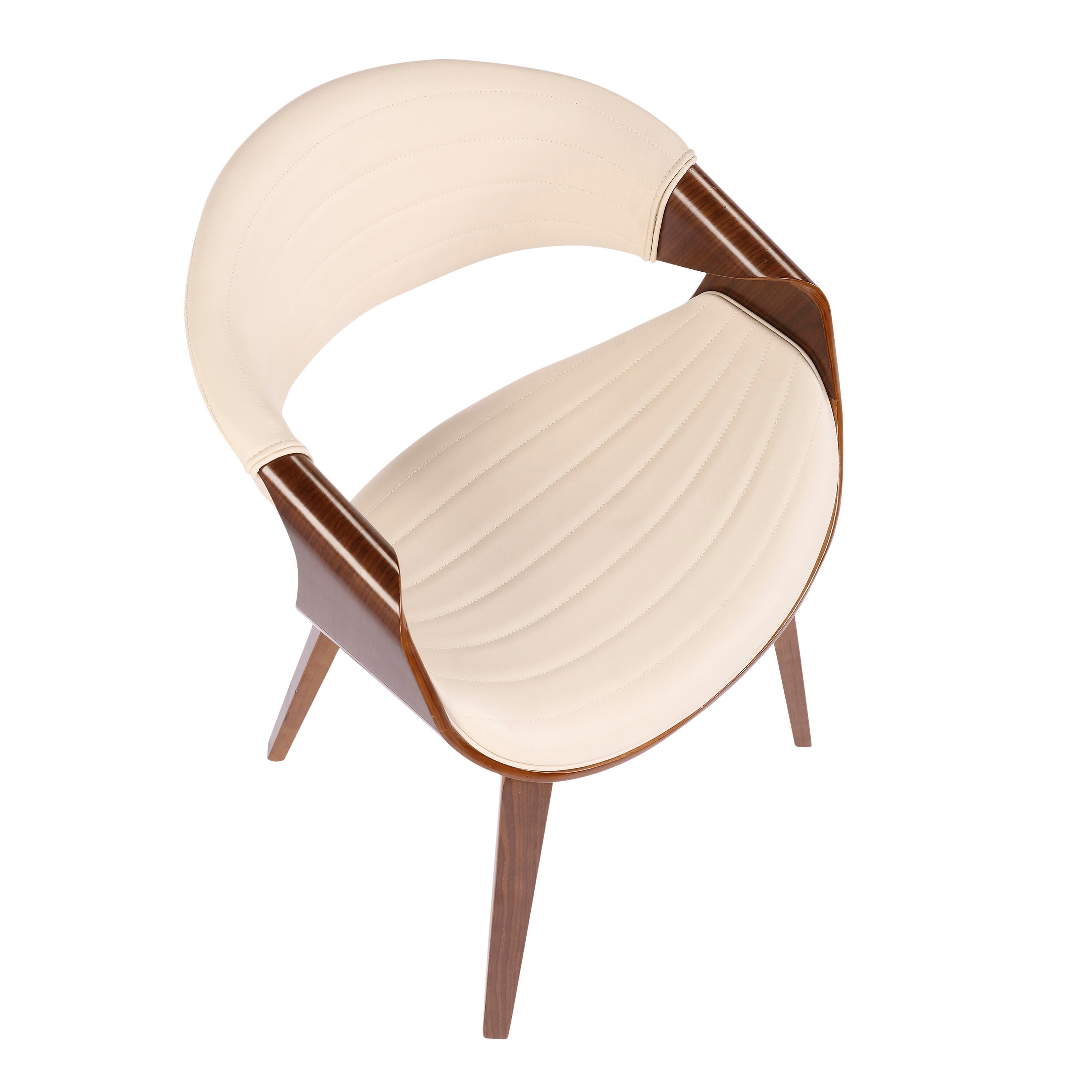 LumiSource Symphony Chair, Walnut/Cream, large