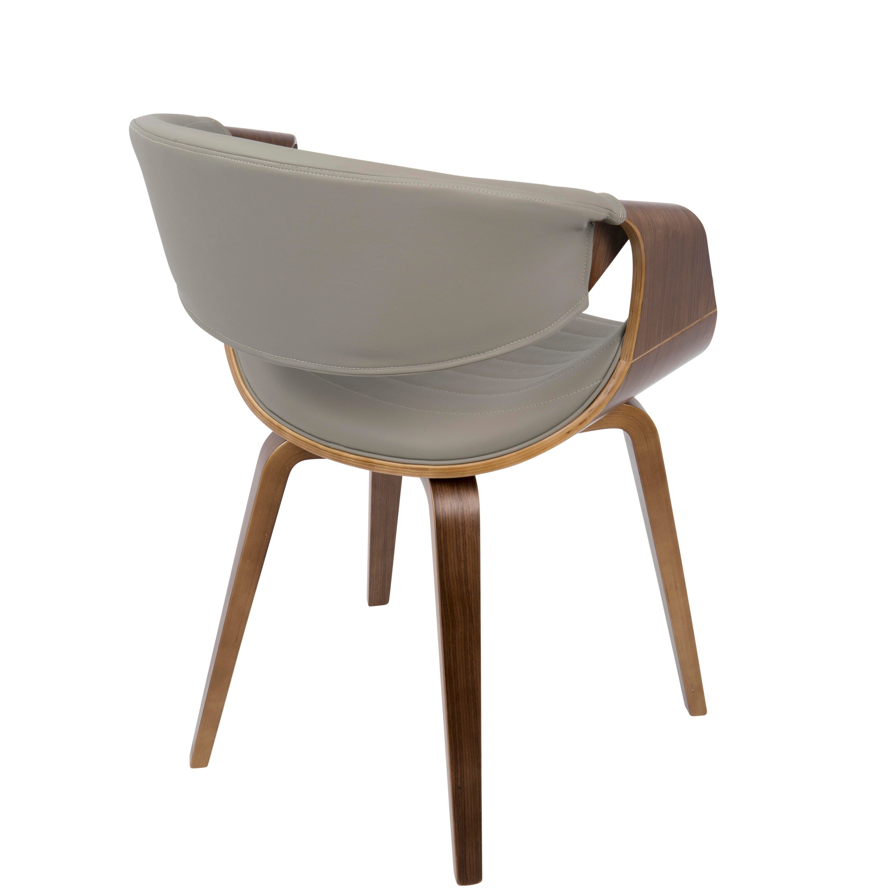 LumiSource Symphony Chair, Walnut/Gray, large