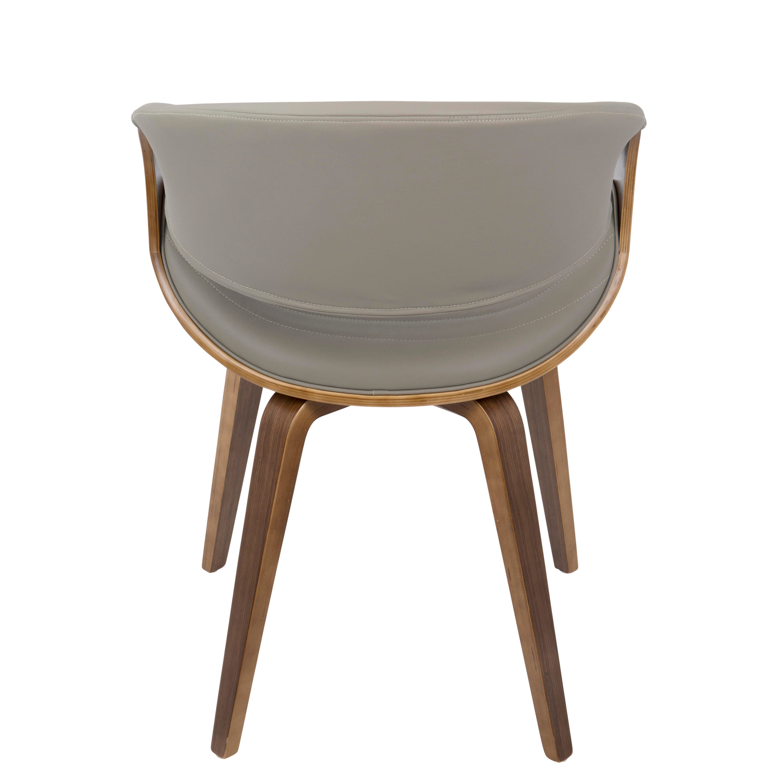 LumiSource Symphony Chair, Walnut/Gray, large
