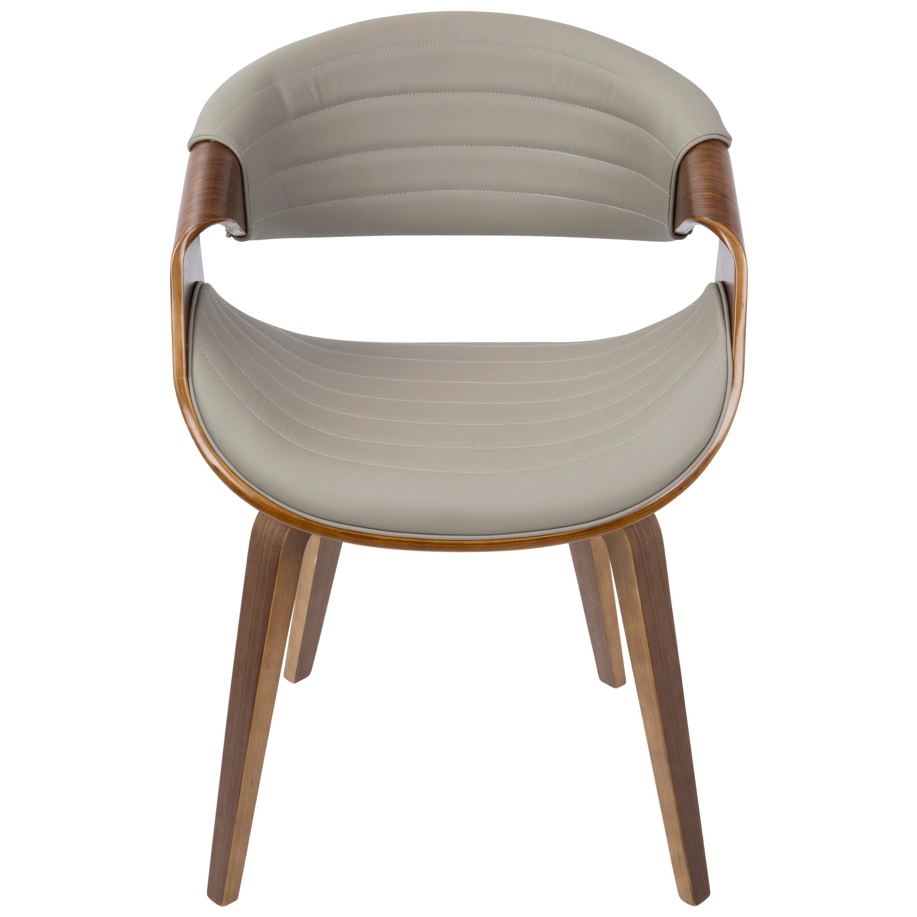 LumiSource Symphony Chair, Walnut/Gray, large