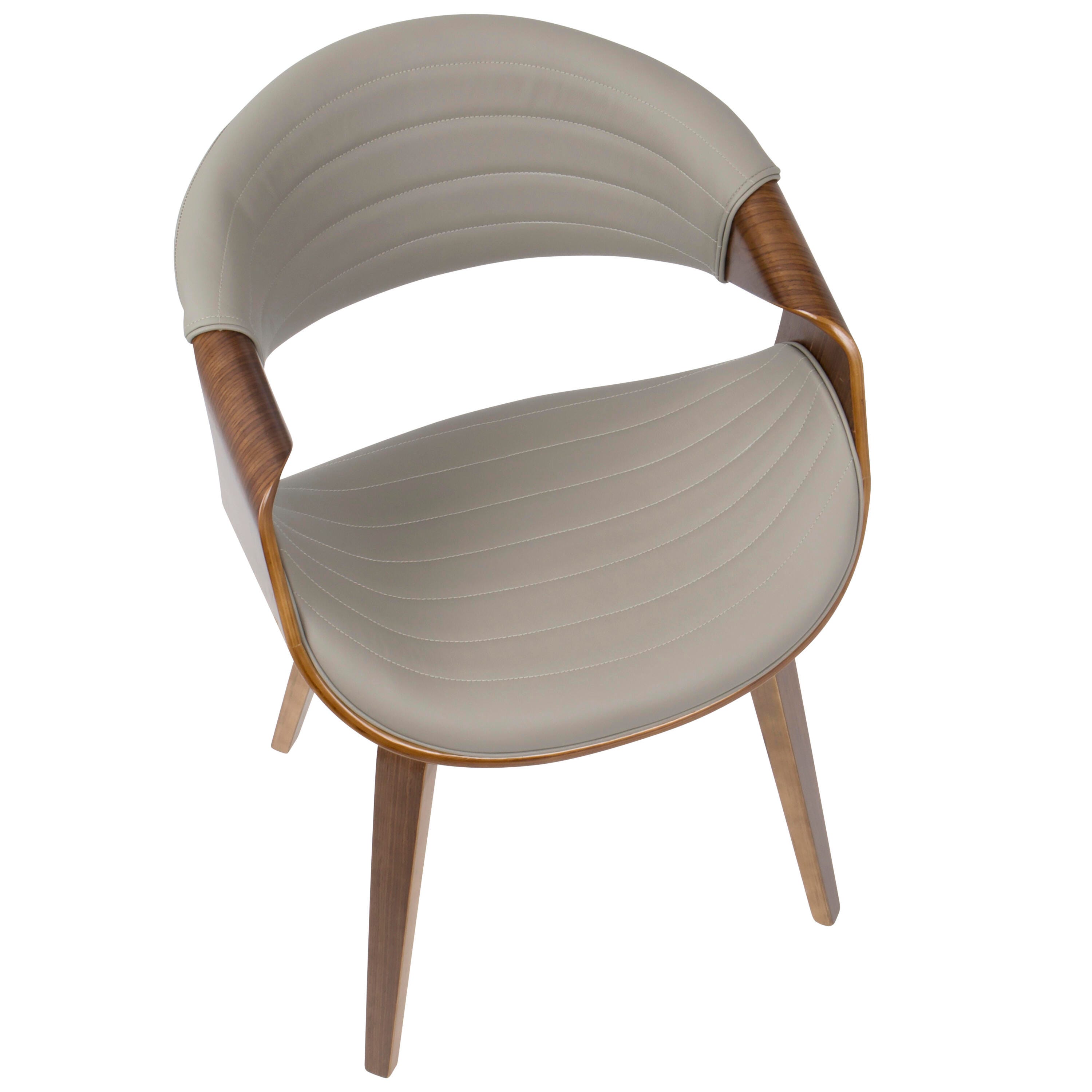 LumiSource Symphony Chair, Walnut/Gray, large