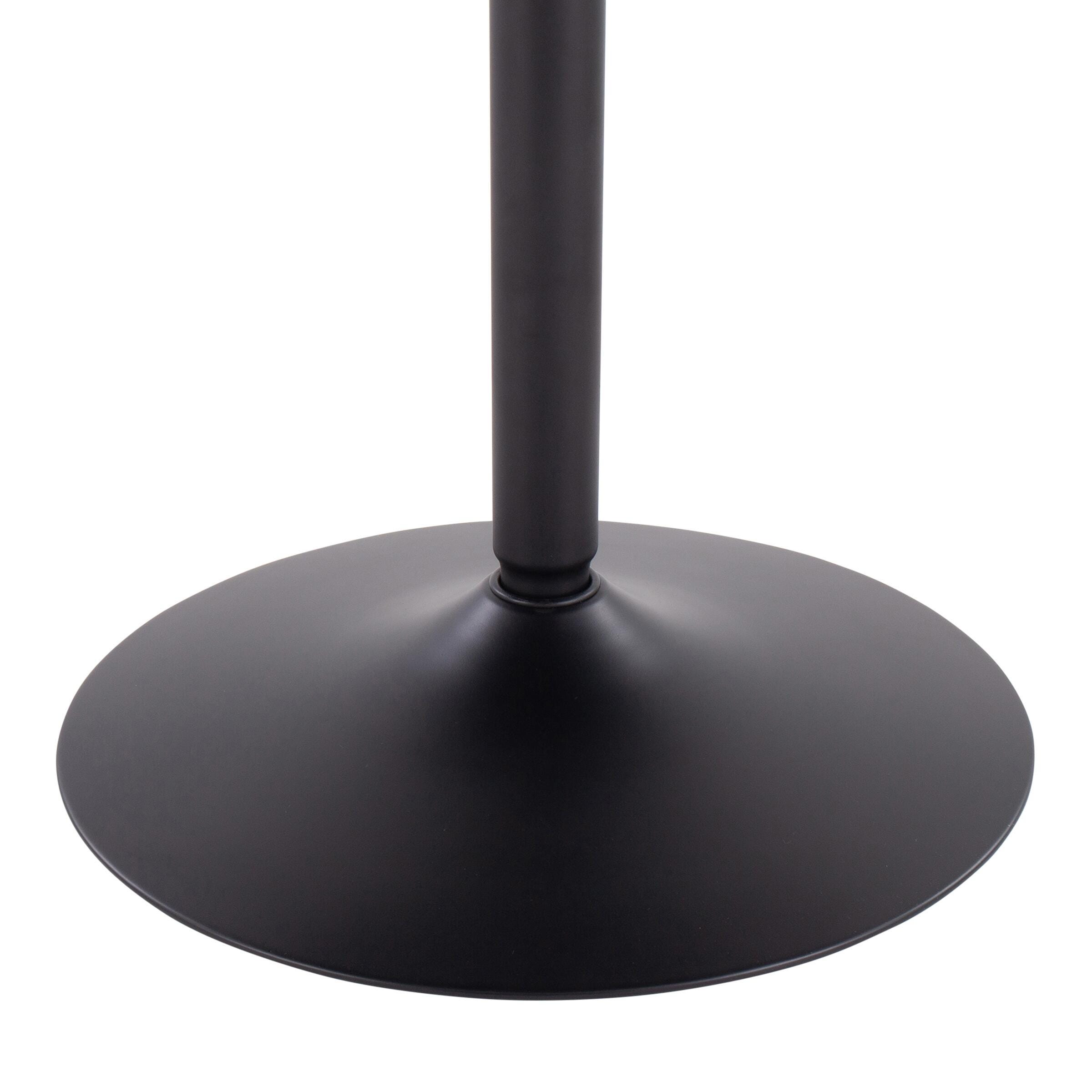 LumiSource Dakota Dining Table, Black, large