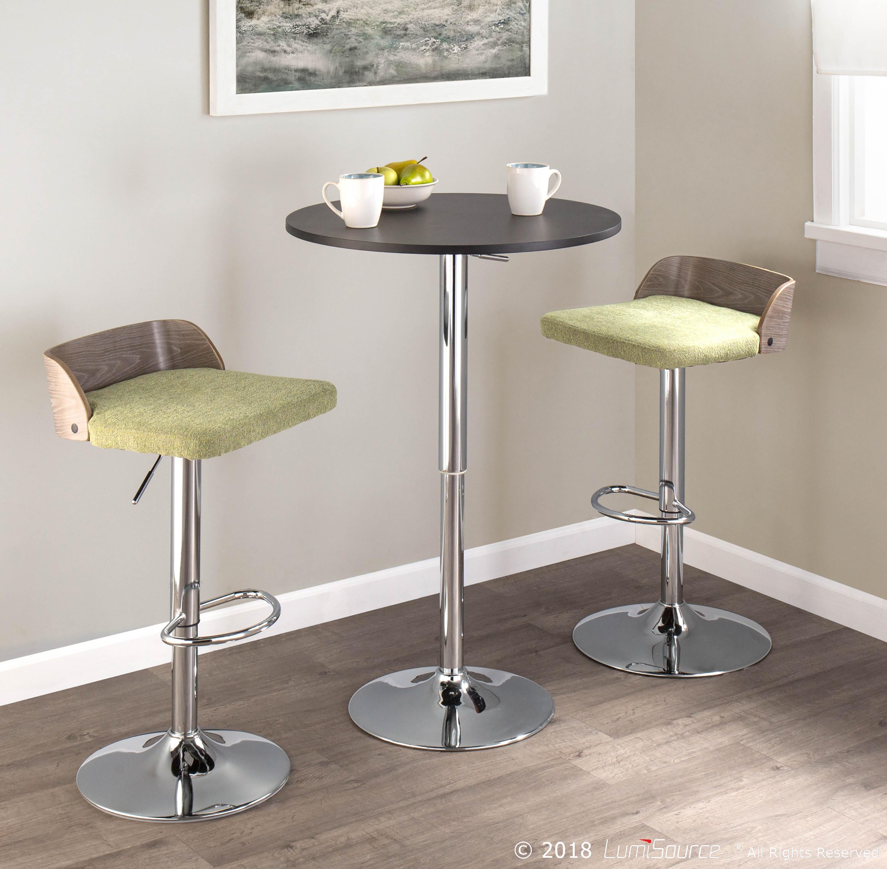 LumiSource Adjustable Bar Table, Black, large