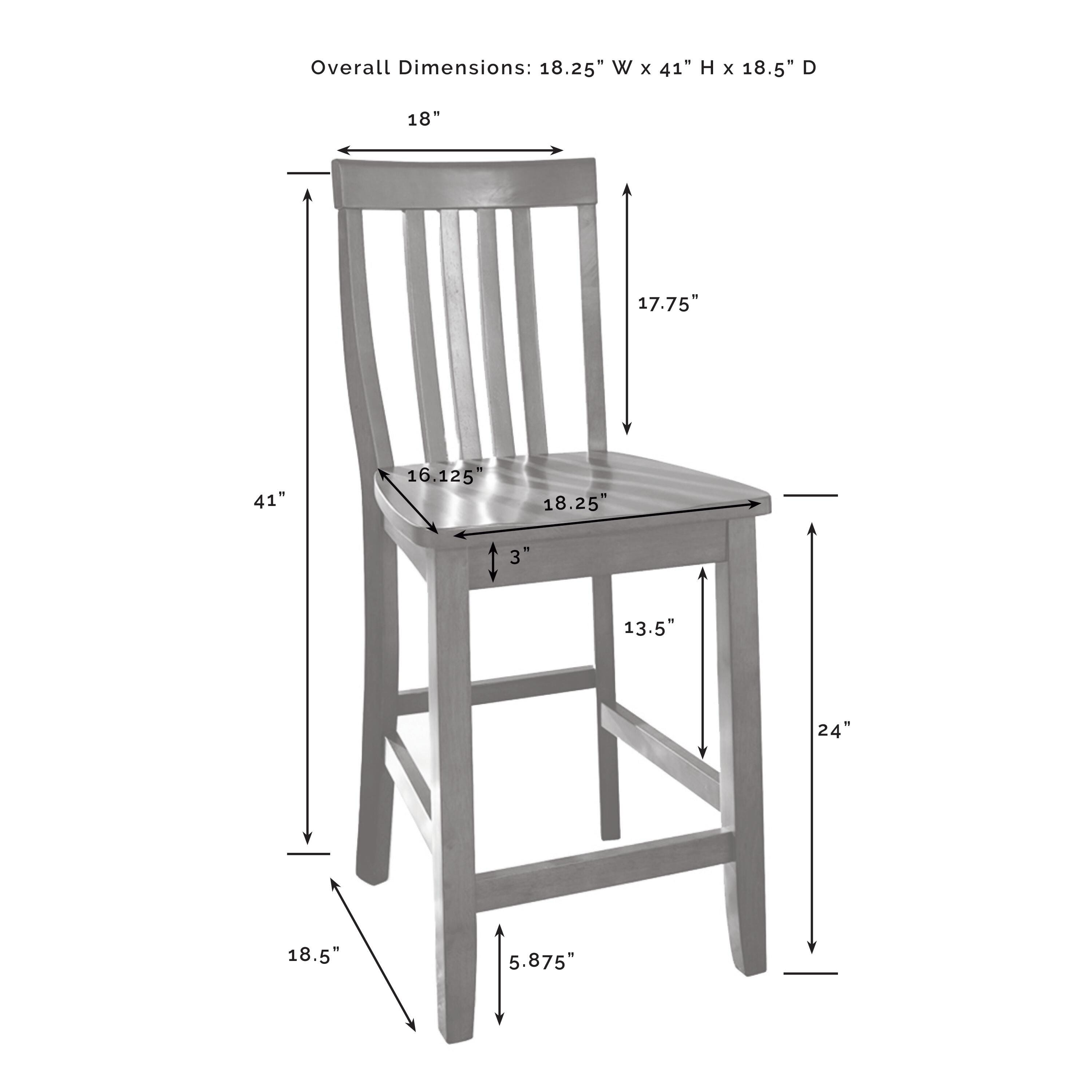 Schoolhouse 2Pc Counter Stool Set, , large