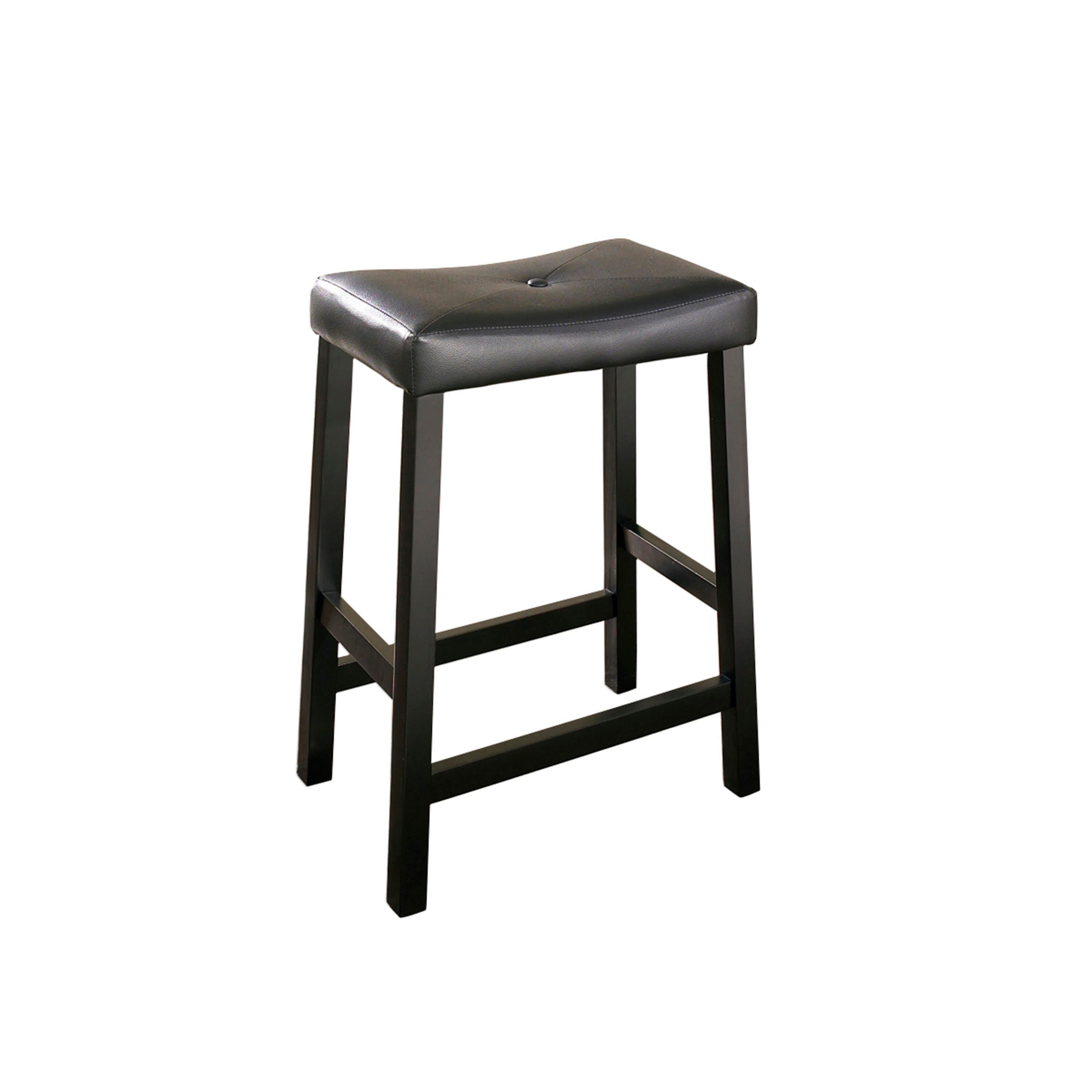 Saddle Seat Upholstered 2Pc Counter Stool Set, , large