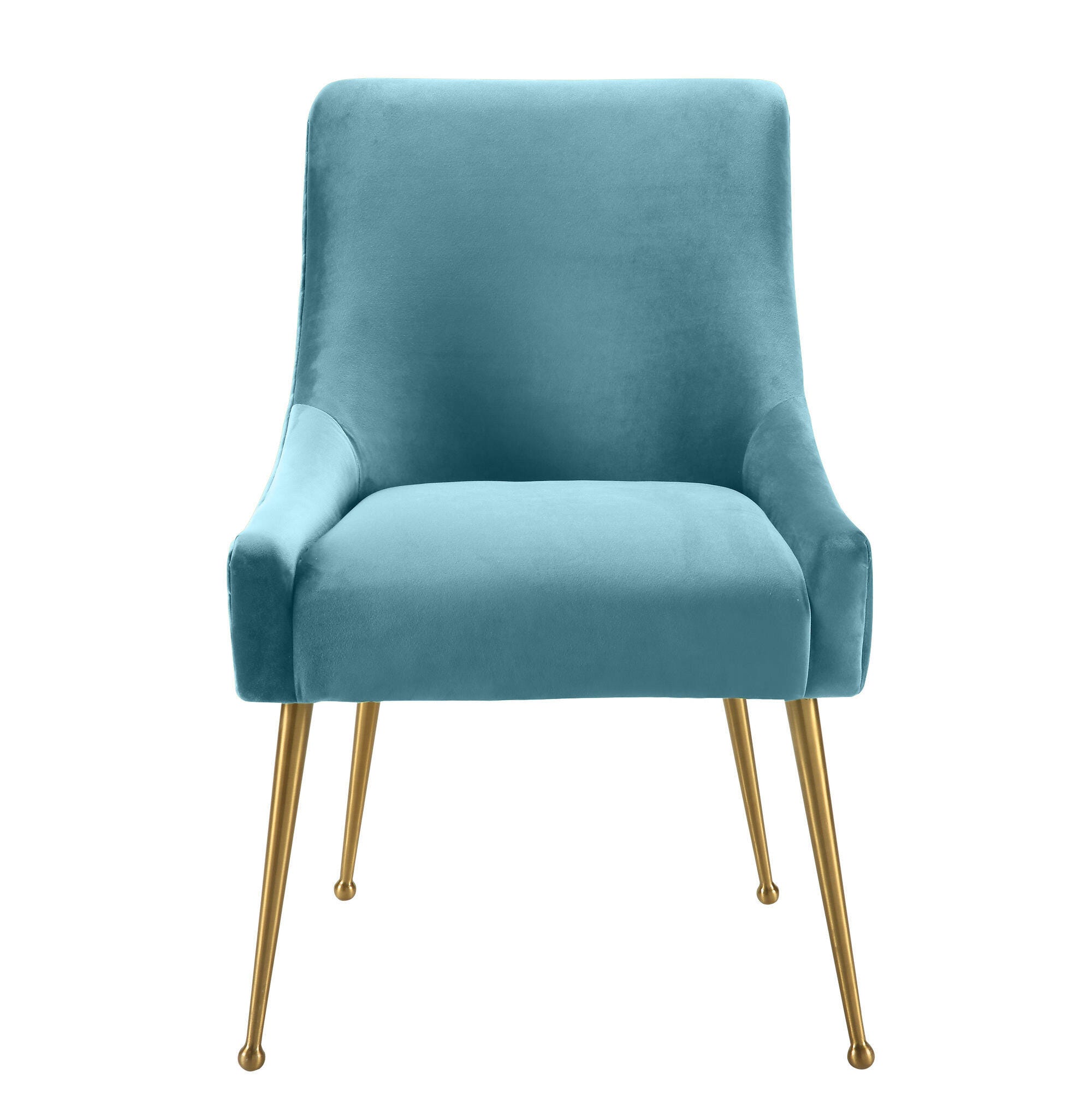 TOV Furniture Beatrix Beatrix Side Chair, Sea Blue, large