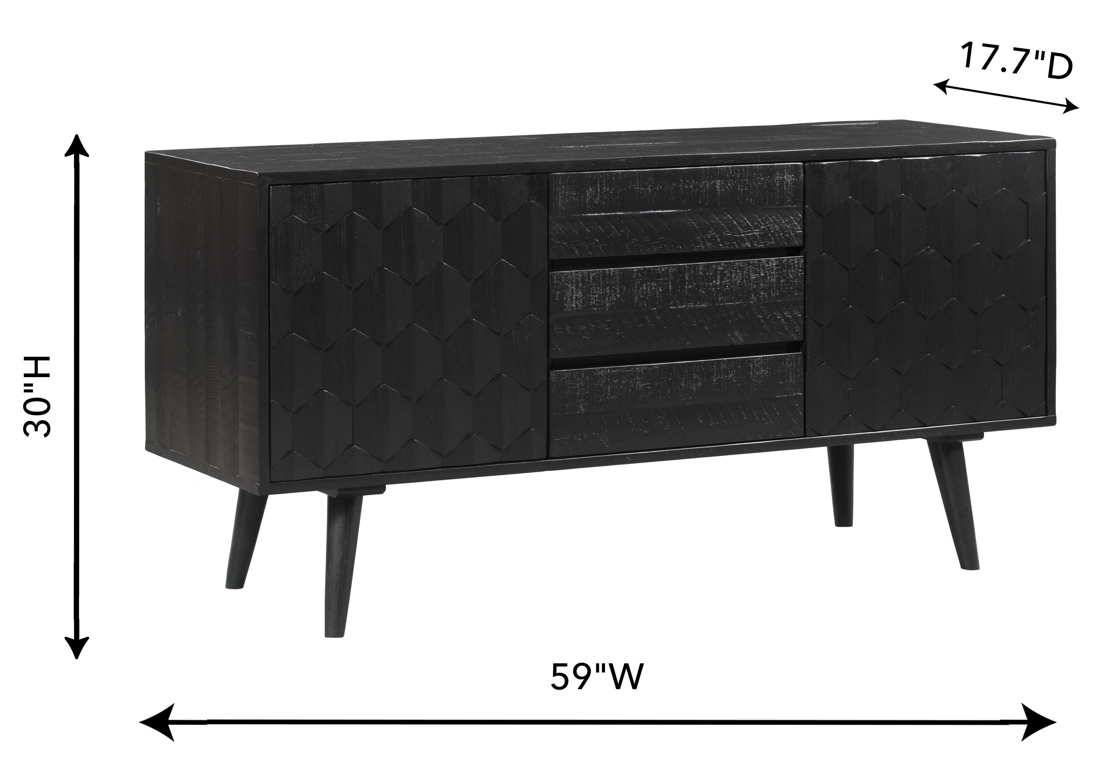 TOV Furniture Valentina Valentina Black Buffet, , large