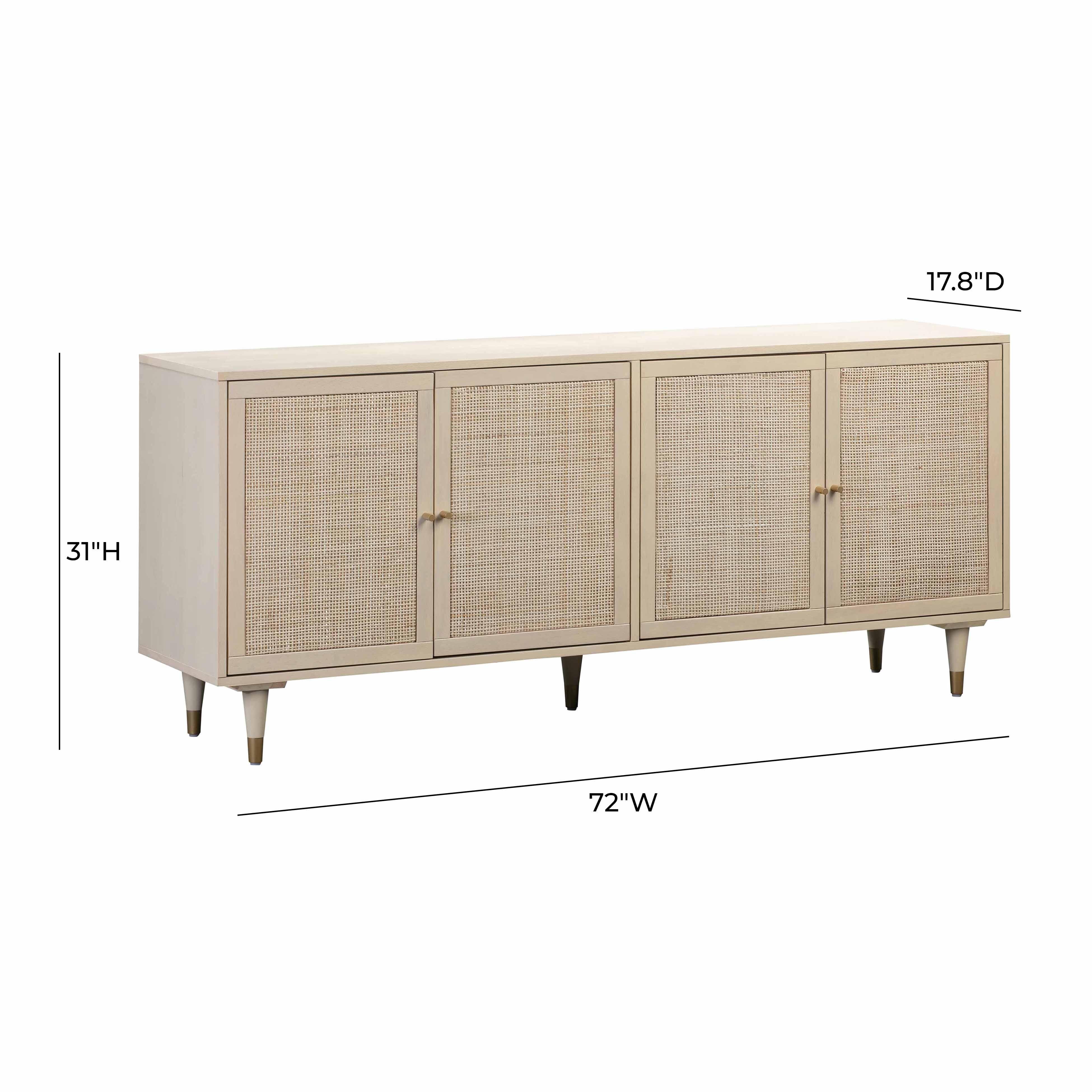 TOV Funiture Sierra Buttermilk Sideboard, Buttermilk, large