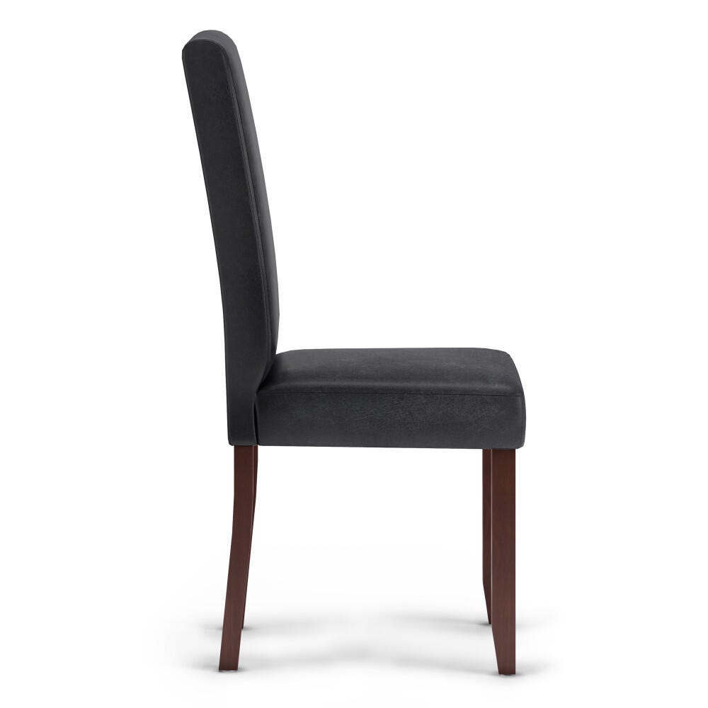Simpli Home Acadian Contemporary Parson Dining Chair (Set of 2), Black, large