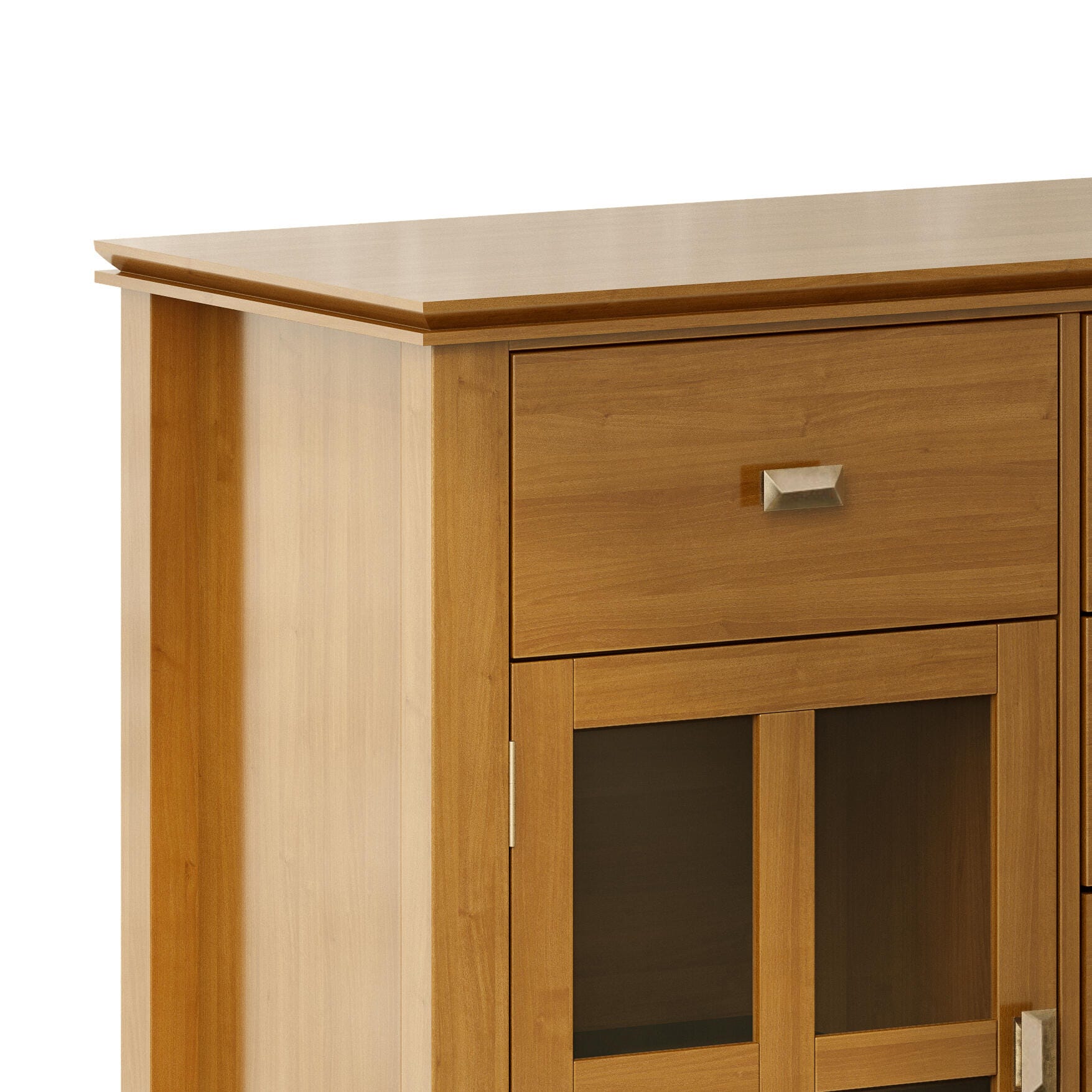 Simpli Home Artisan Buffet, Honey Brown, large