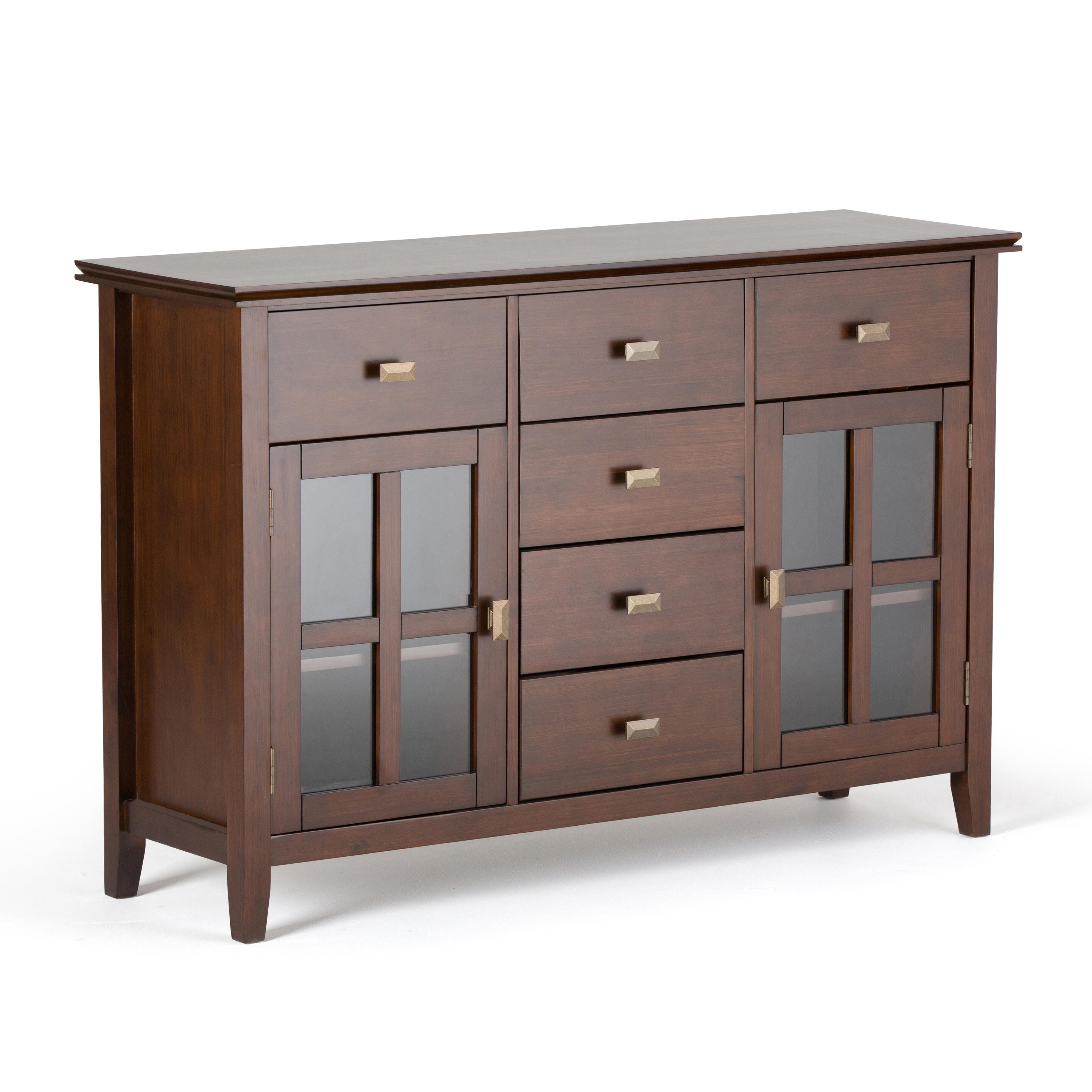 Simpli Home Artisan Buffet, Russet Brown, large