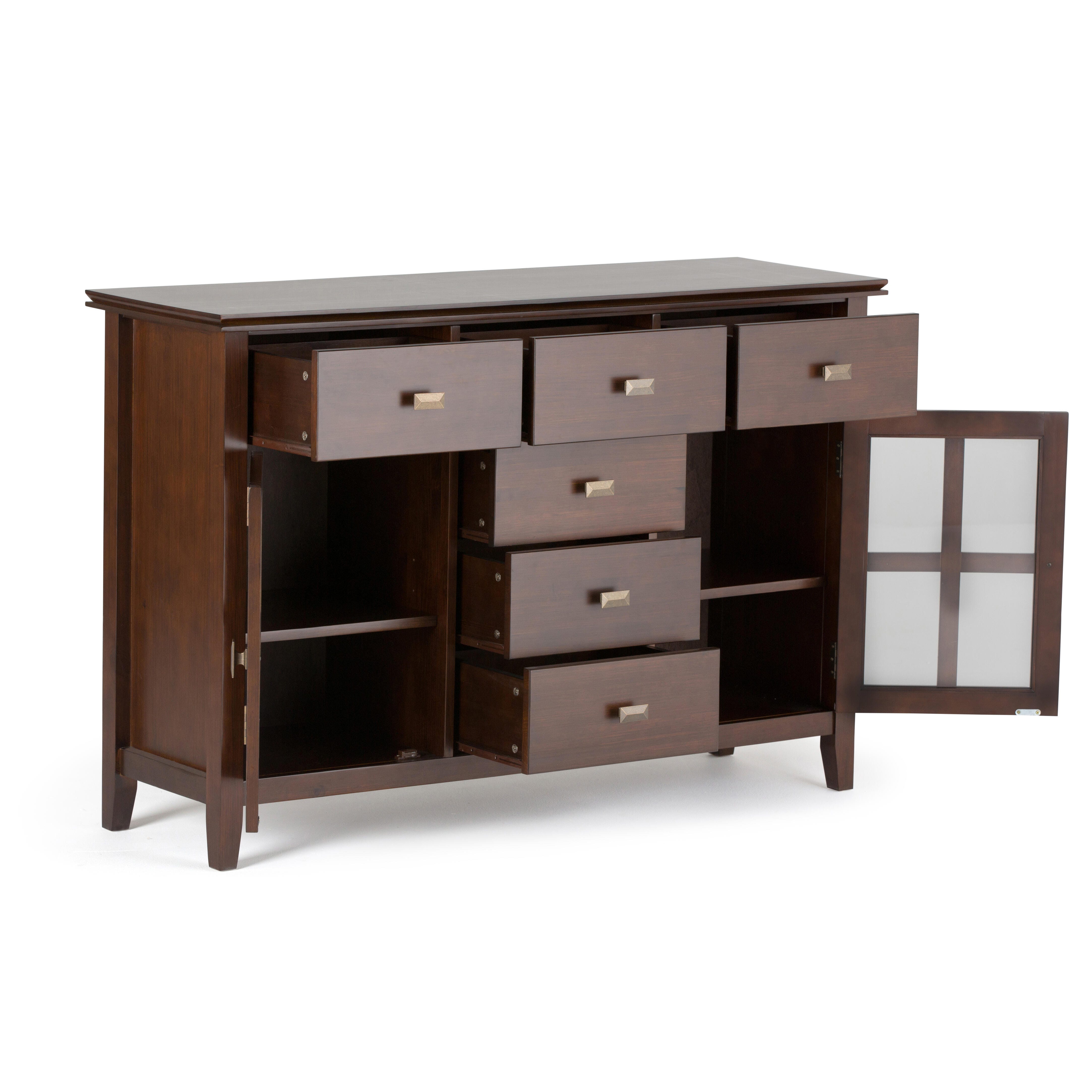 Simpli Home Artisan Buffet, Russet Brown, large