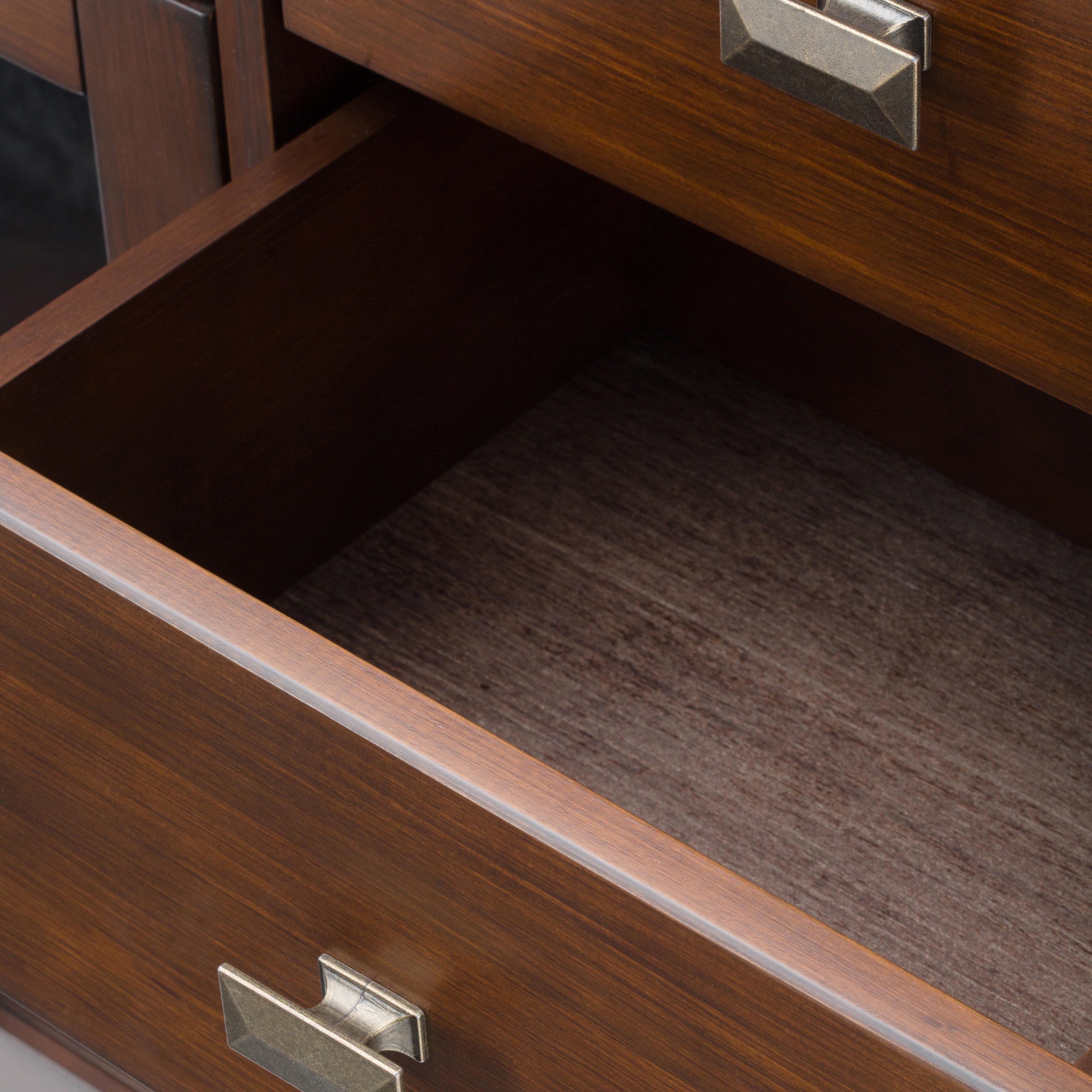 Simpli Home Artisan Buffet, Russet Brown, large